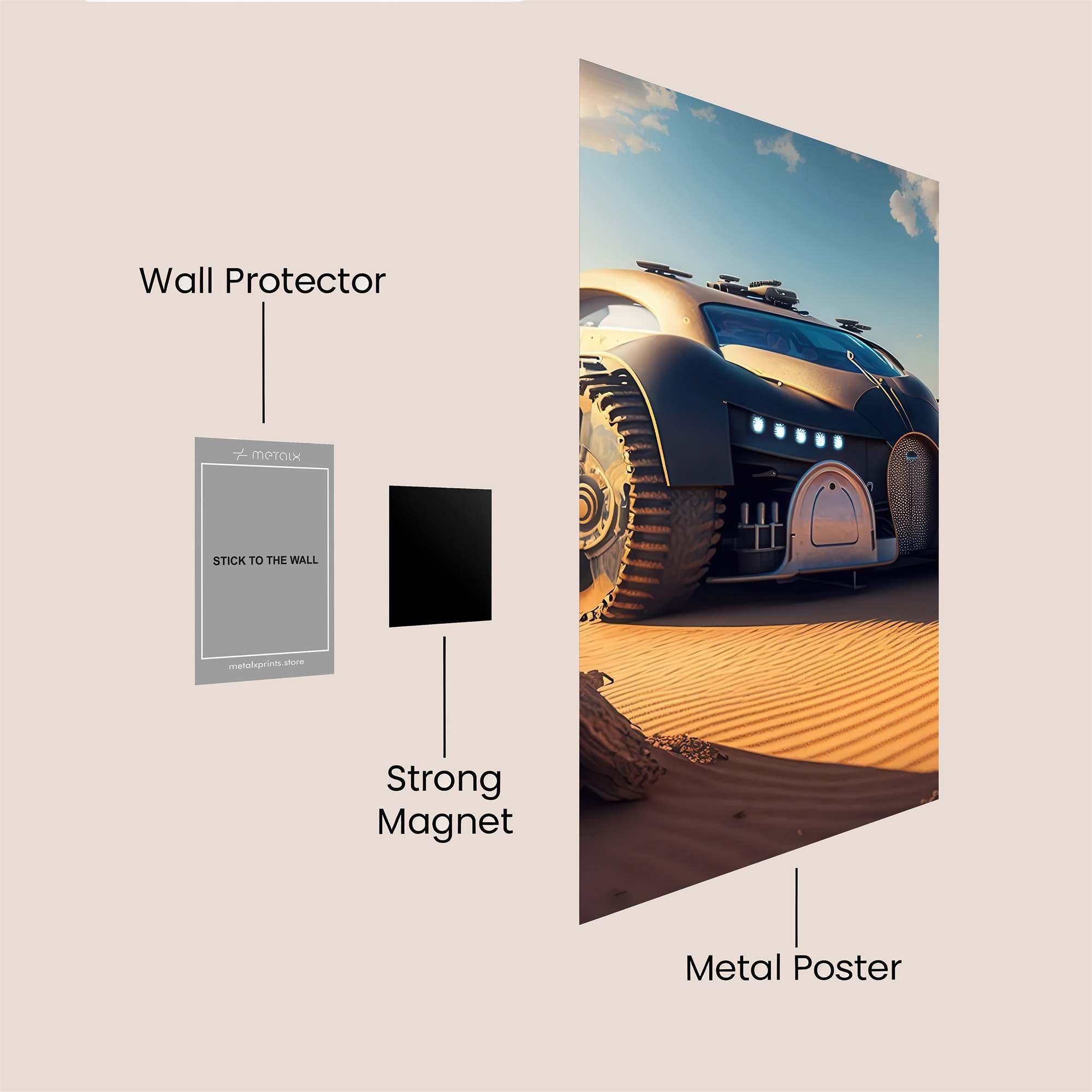Desert Beast Safe Wall Magnetic / M