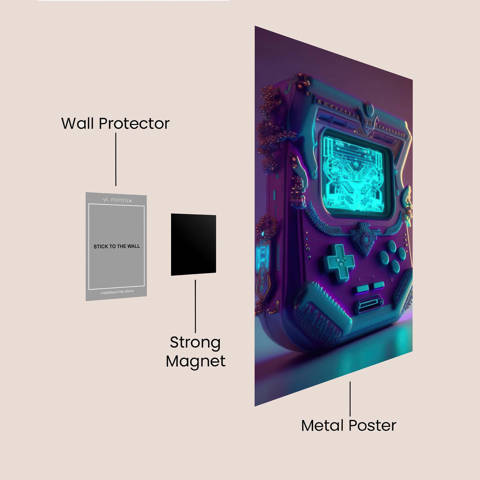 RetroGlow Safe Wall Magnetic / M