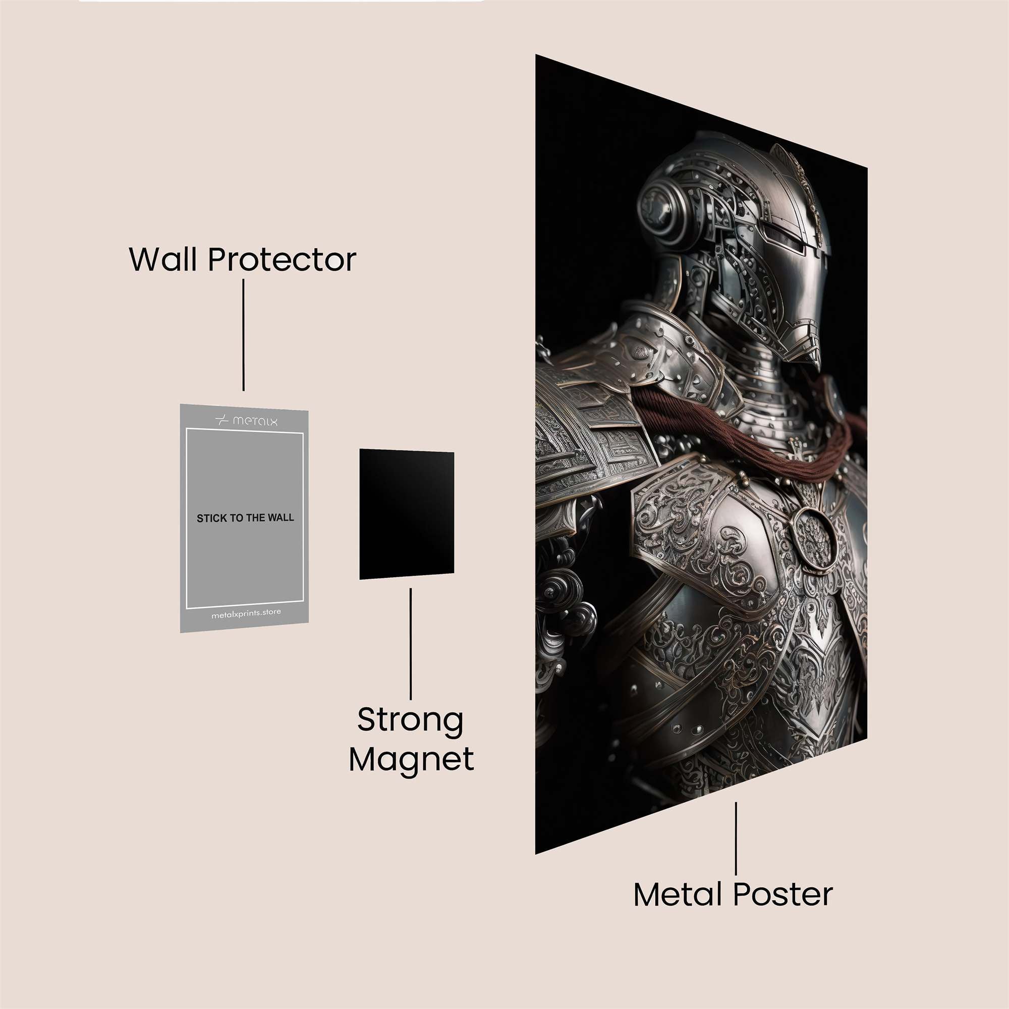 Knightly Elegance Safe Wall Magnetic / M
