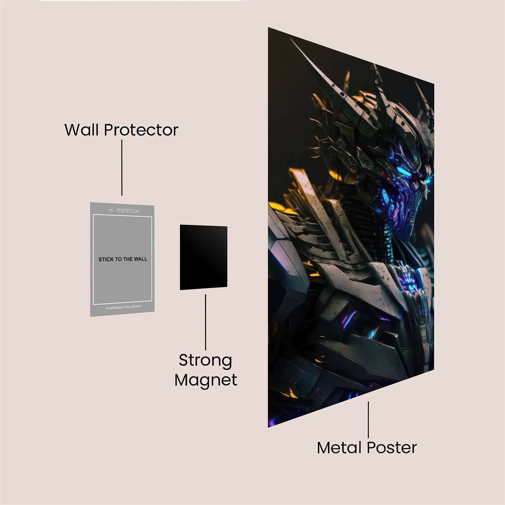 Megatron Menace Safe Wall Magnetic / M