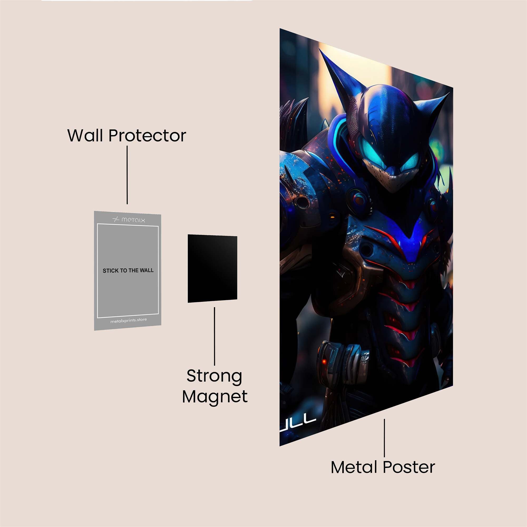 Darkbull Menace Safe Wall Magnetic / M