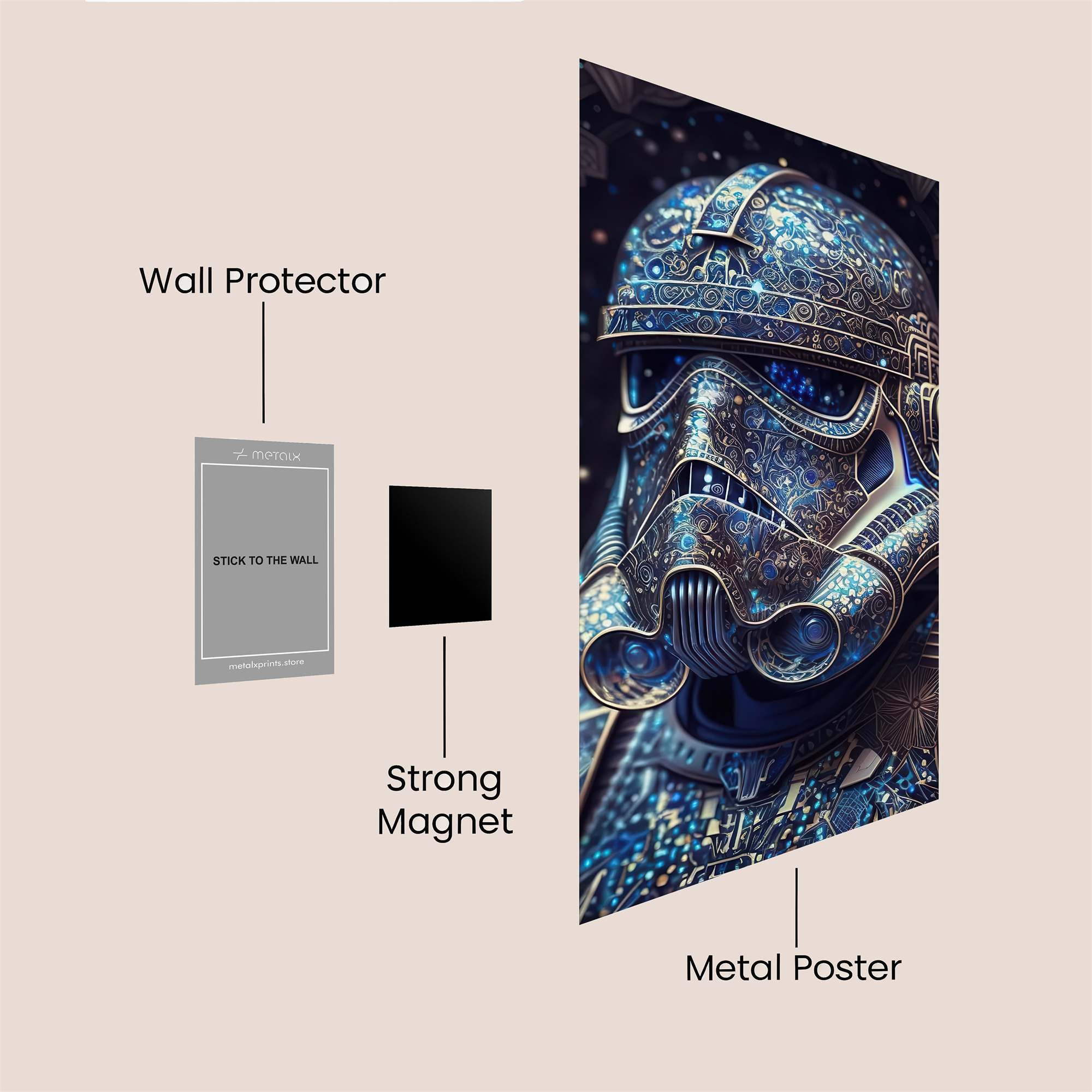 Trooper Cosmic Safe Wall Magnetic / M