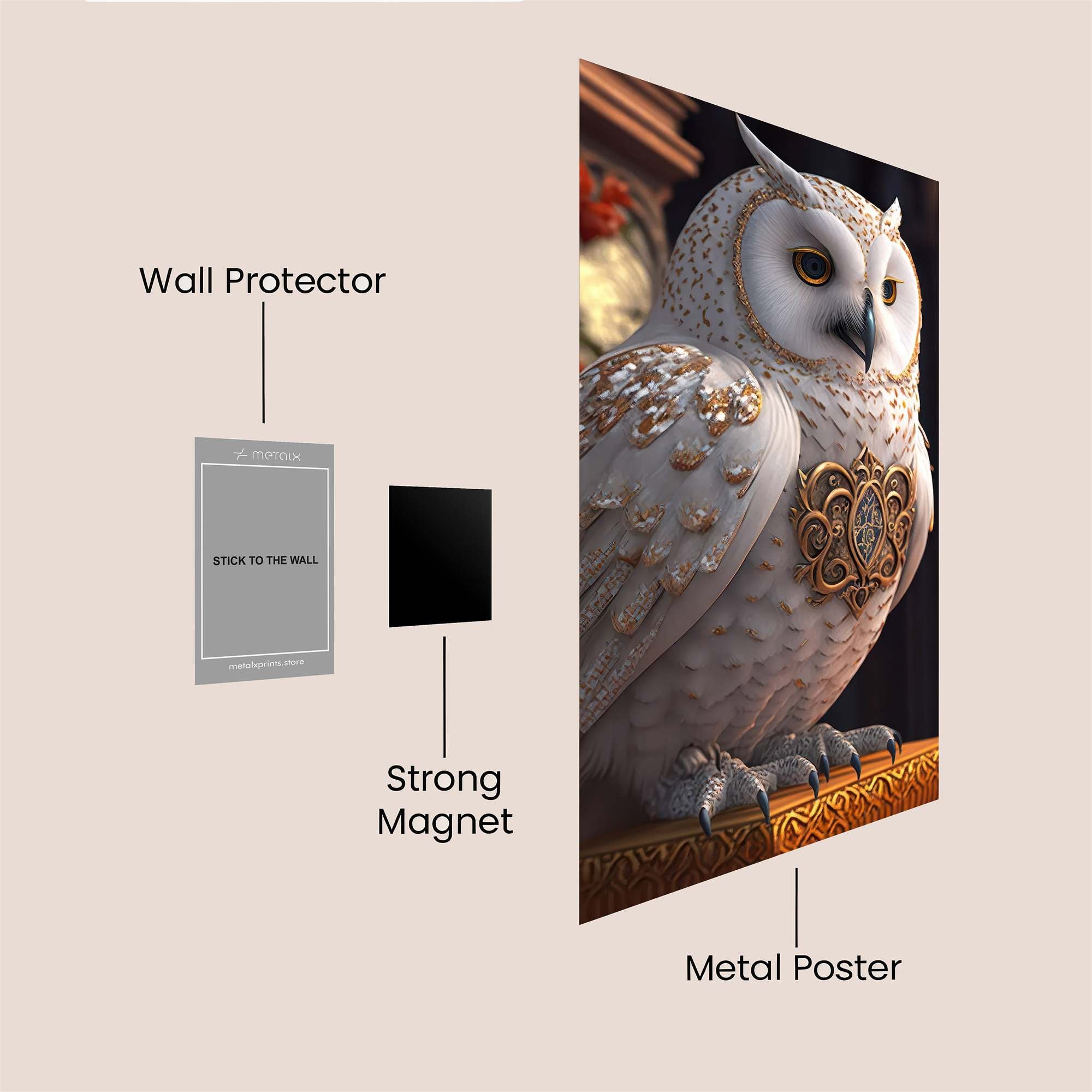 Regal Owl Safe Wall Magnetic / M