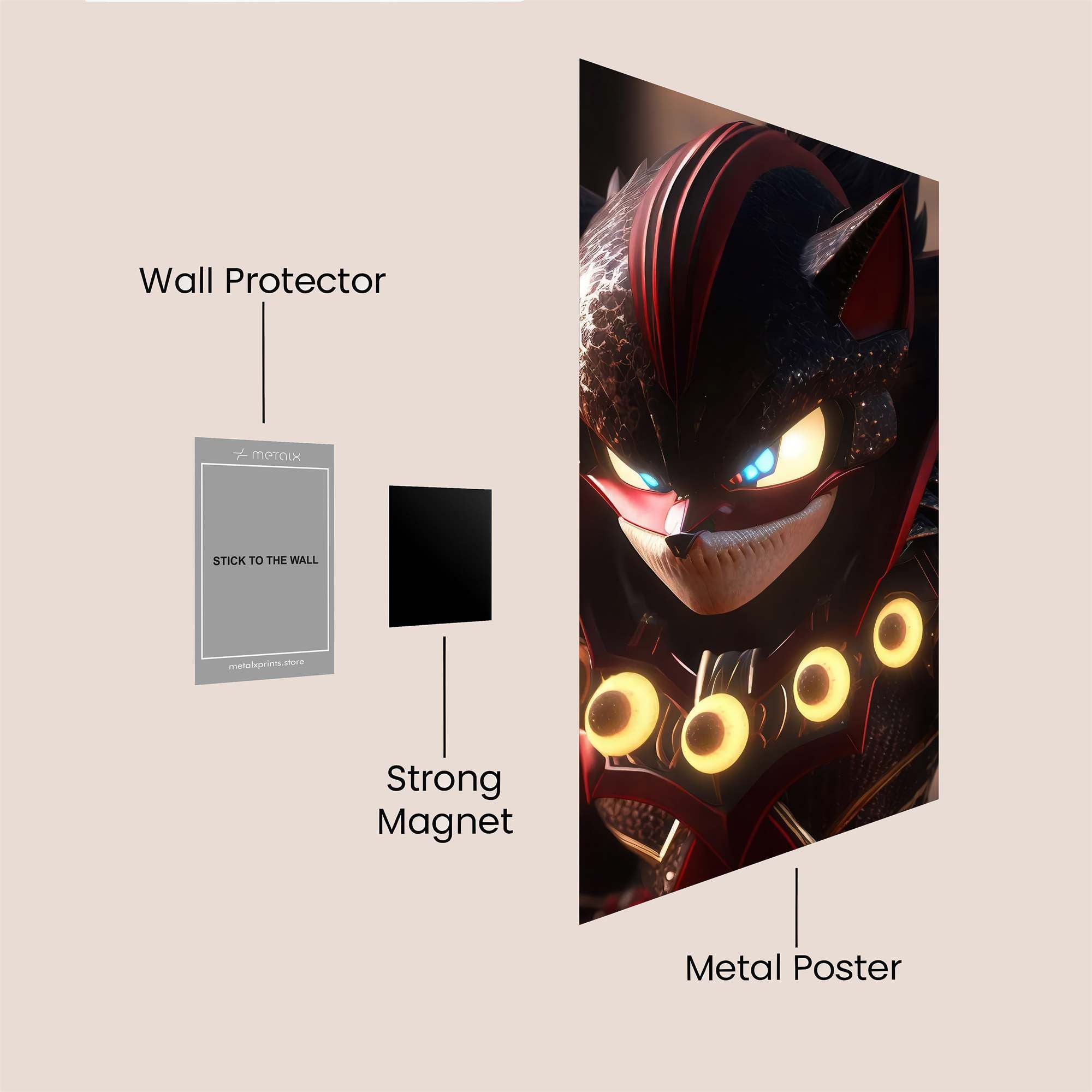 Shadow Menace Safe Wall Magnetic / M