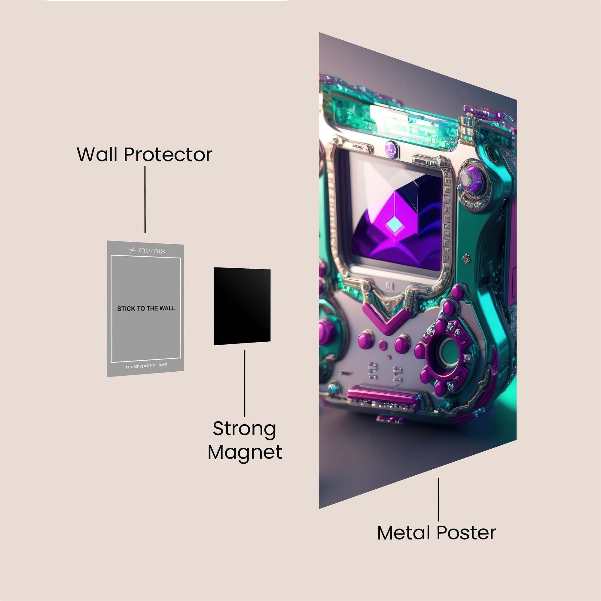 Neon Dream Safe Wall Magnetic / M