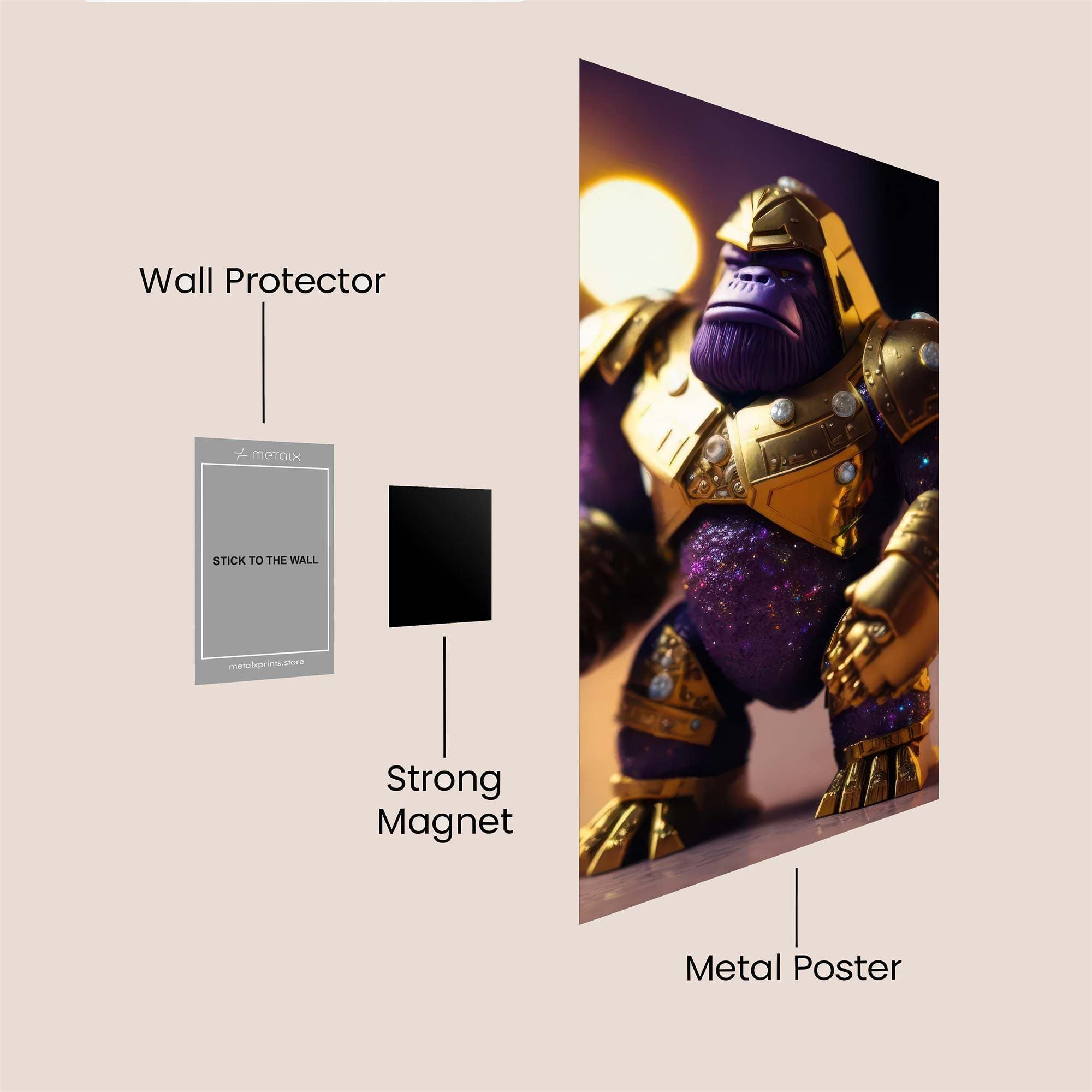 Gorilla Majesty Safe Wall Magnetic / M