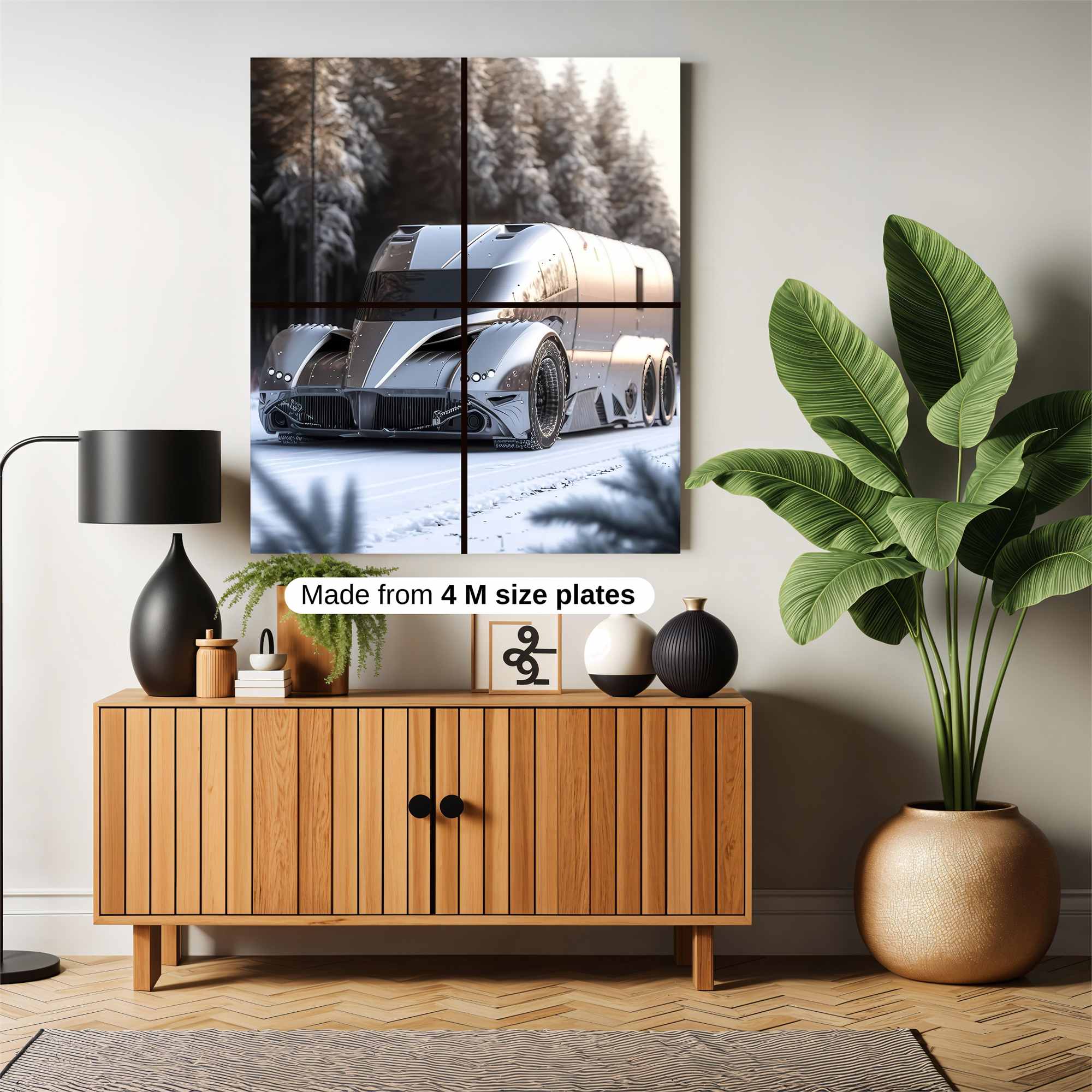 Futuristic Frost Safe Wall Magnetic / M