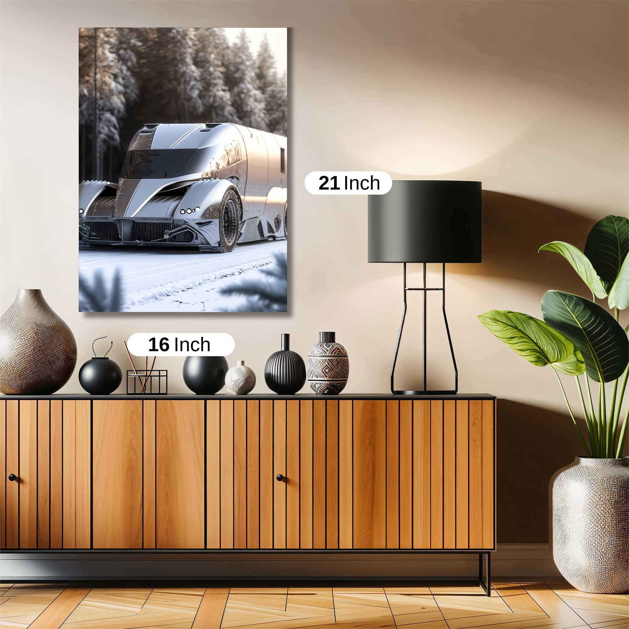 Futuristic Frost Safe Wall Magnetic / M
