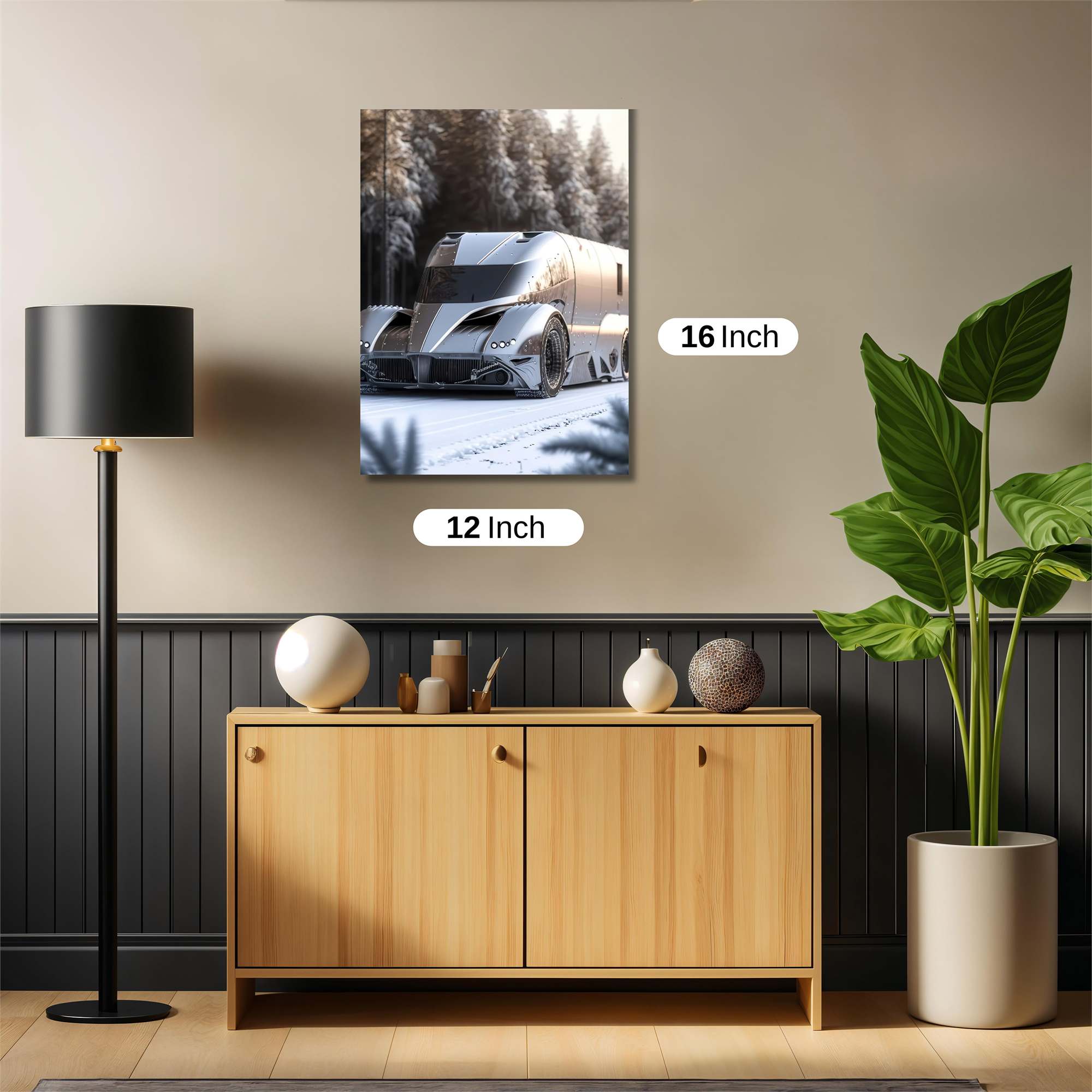 Futuristic Frost Safe Wall Magnetic / M