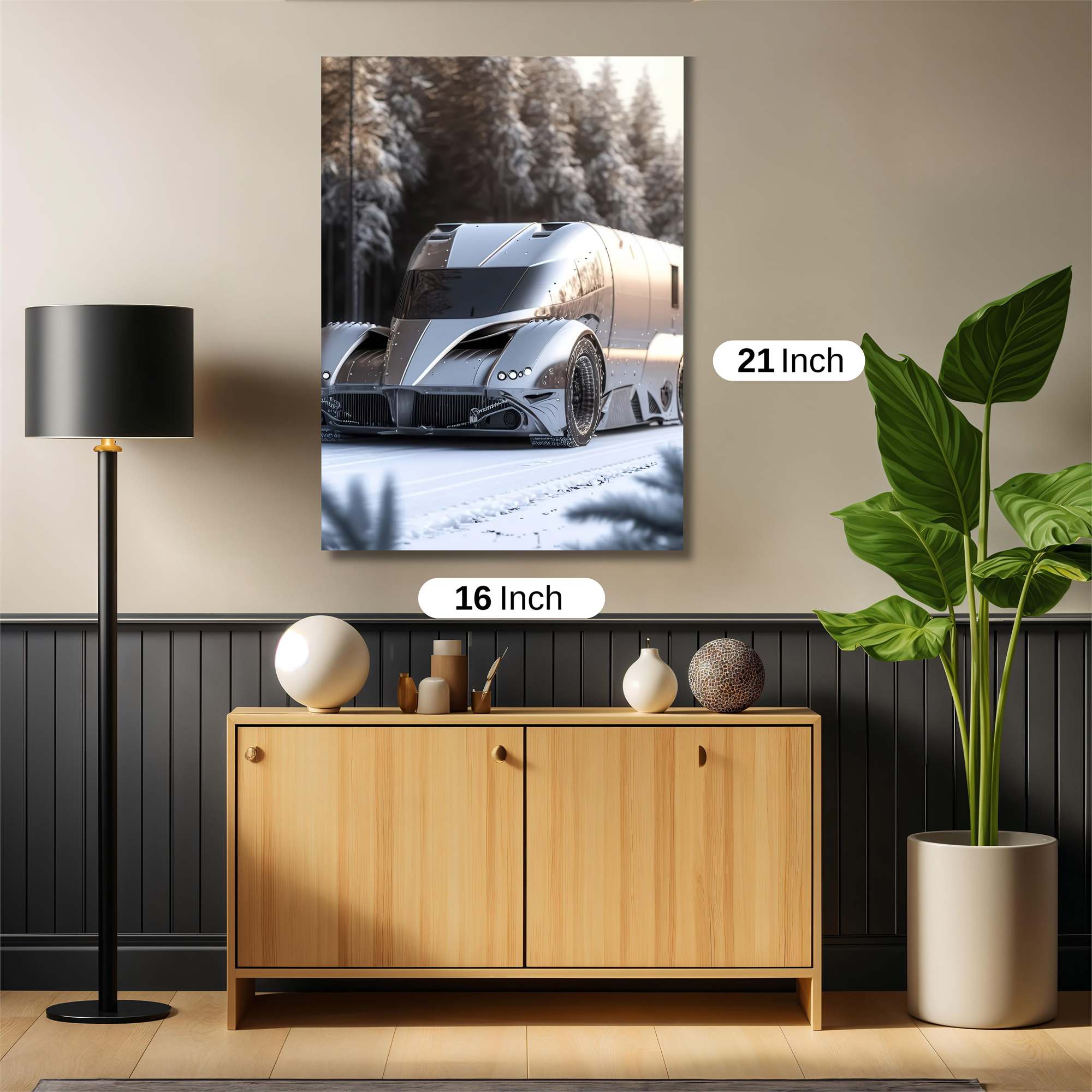Futuristic Frost Safe Wall Magnetic / M