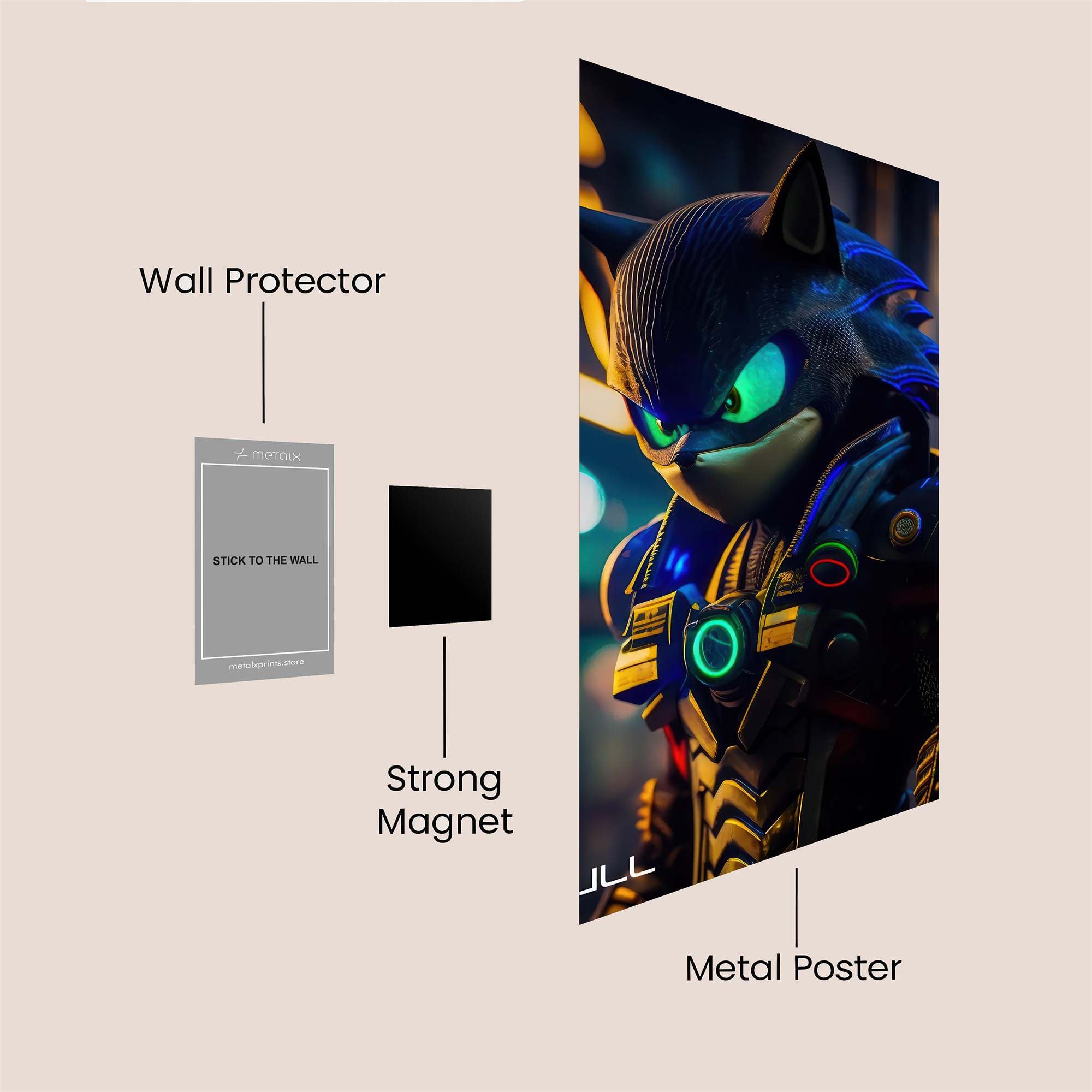 Sonic Stealth Safe Wall Magnetic / M