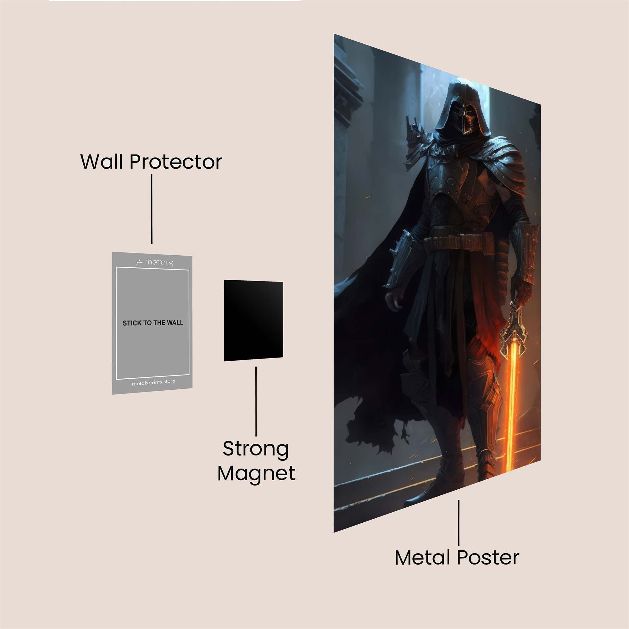 Vader Resolute Safe Wall Magnetic / M