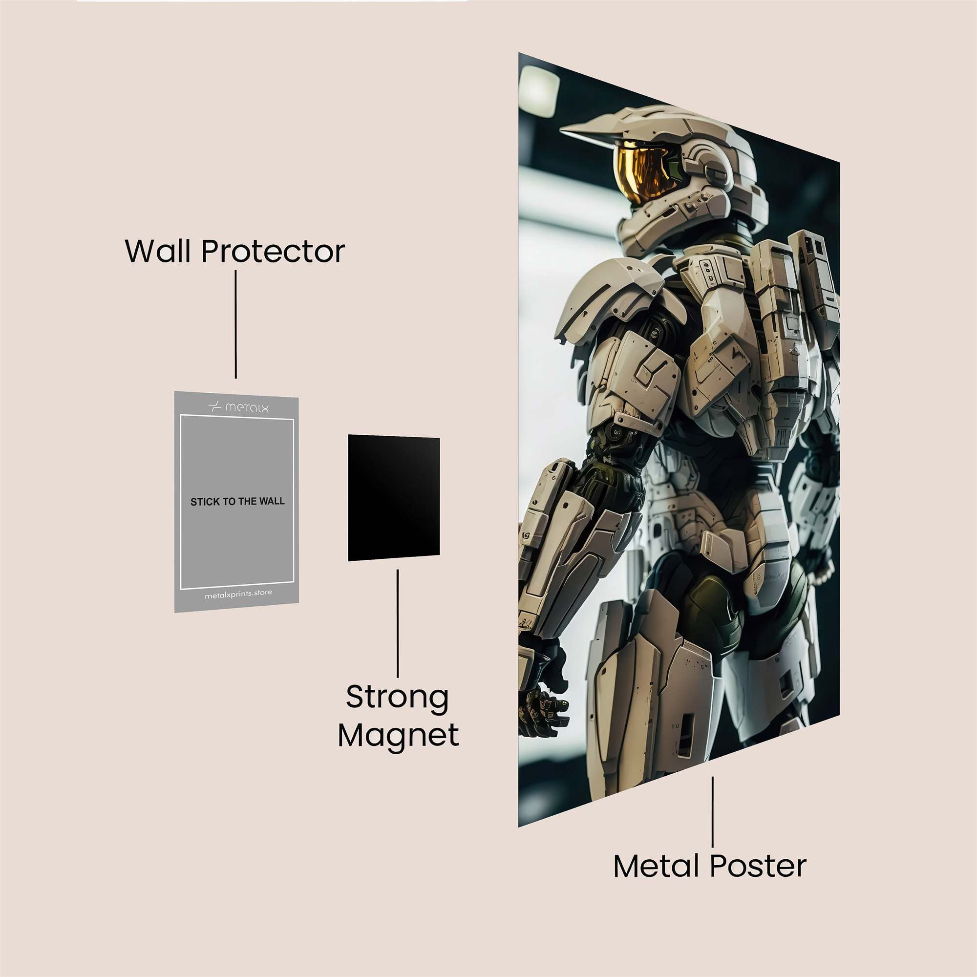 Masterchief Serene Safe Wall Magnetic / M