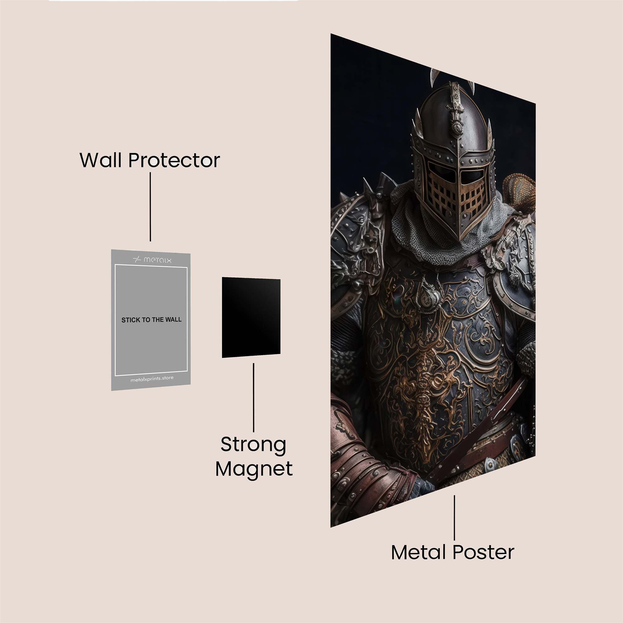 Knight Sombre Safe Wall Magnetic / M