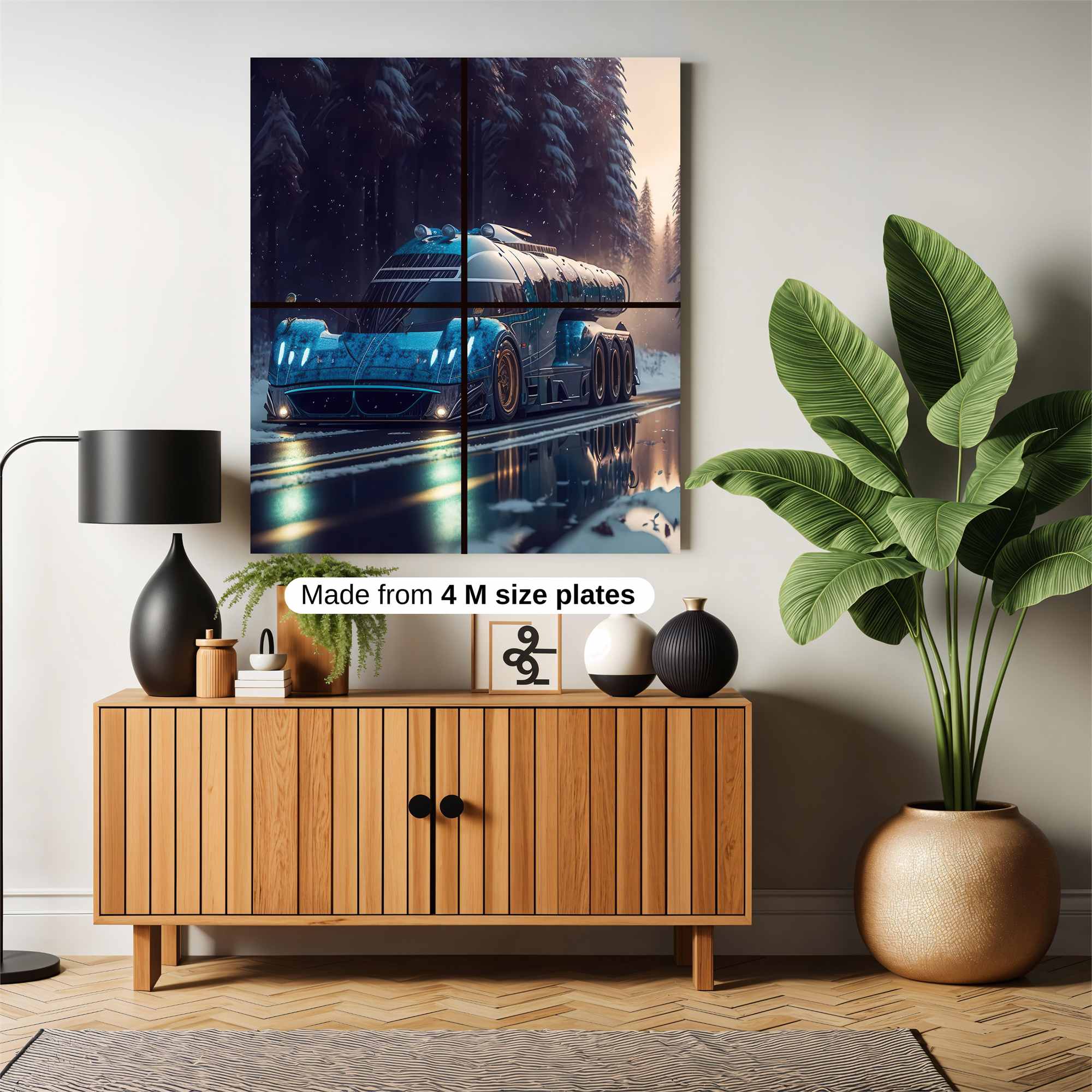 Futuristic Serenity Safe Wall Magnetic / M