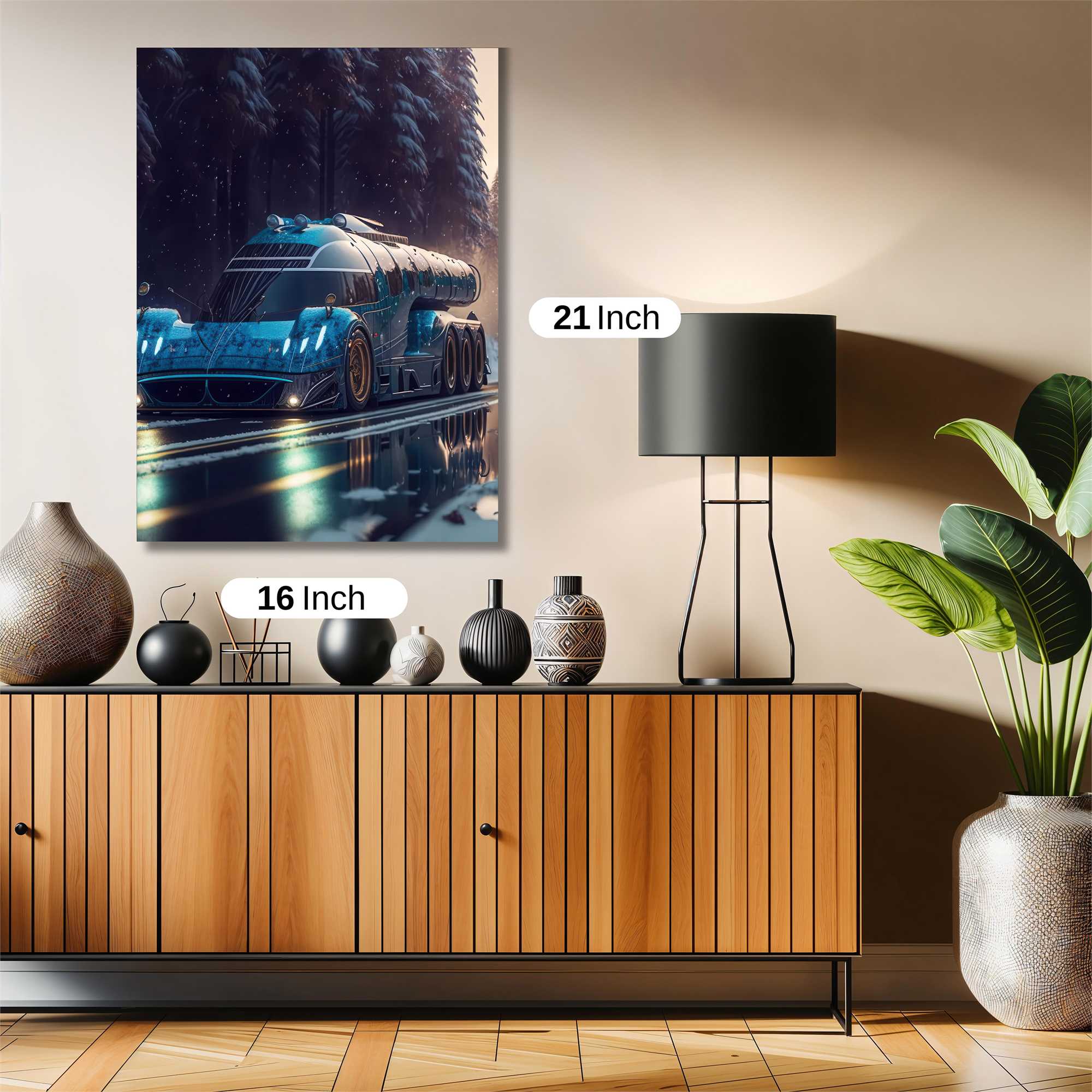 Futuristic Serenity Safe Wall Magnetic / M