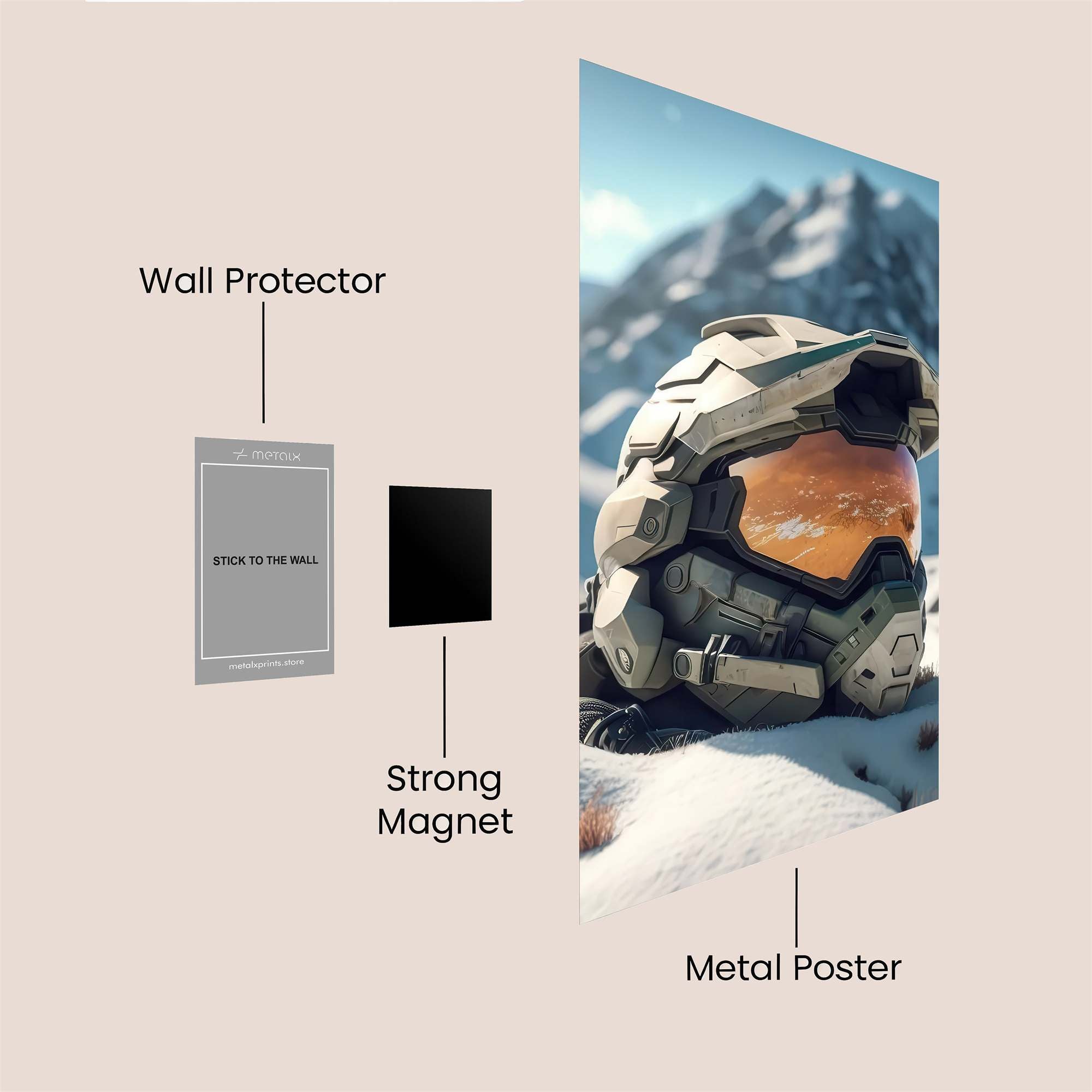 Masterchief Serene Safe Wall Magnetic / M
