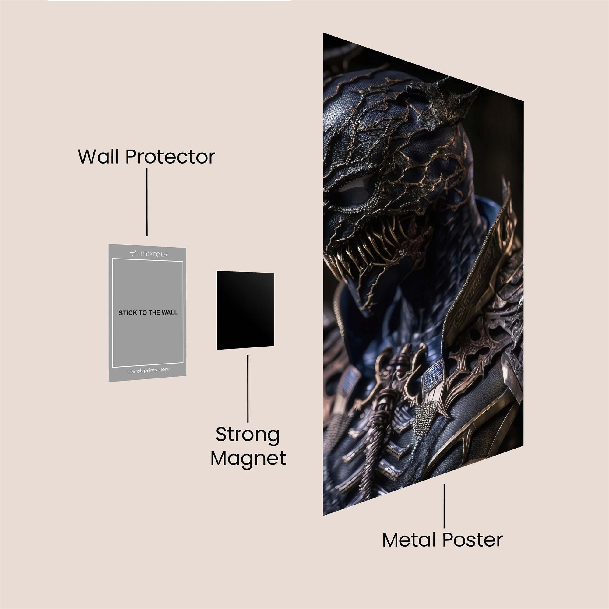 Demon Wrath Safe Wall Magnetic / M
