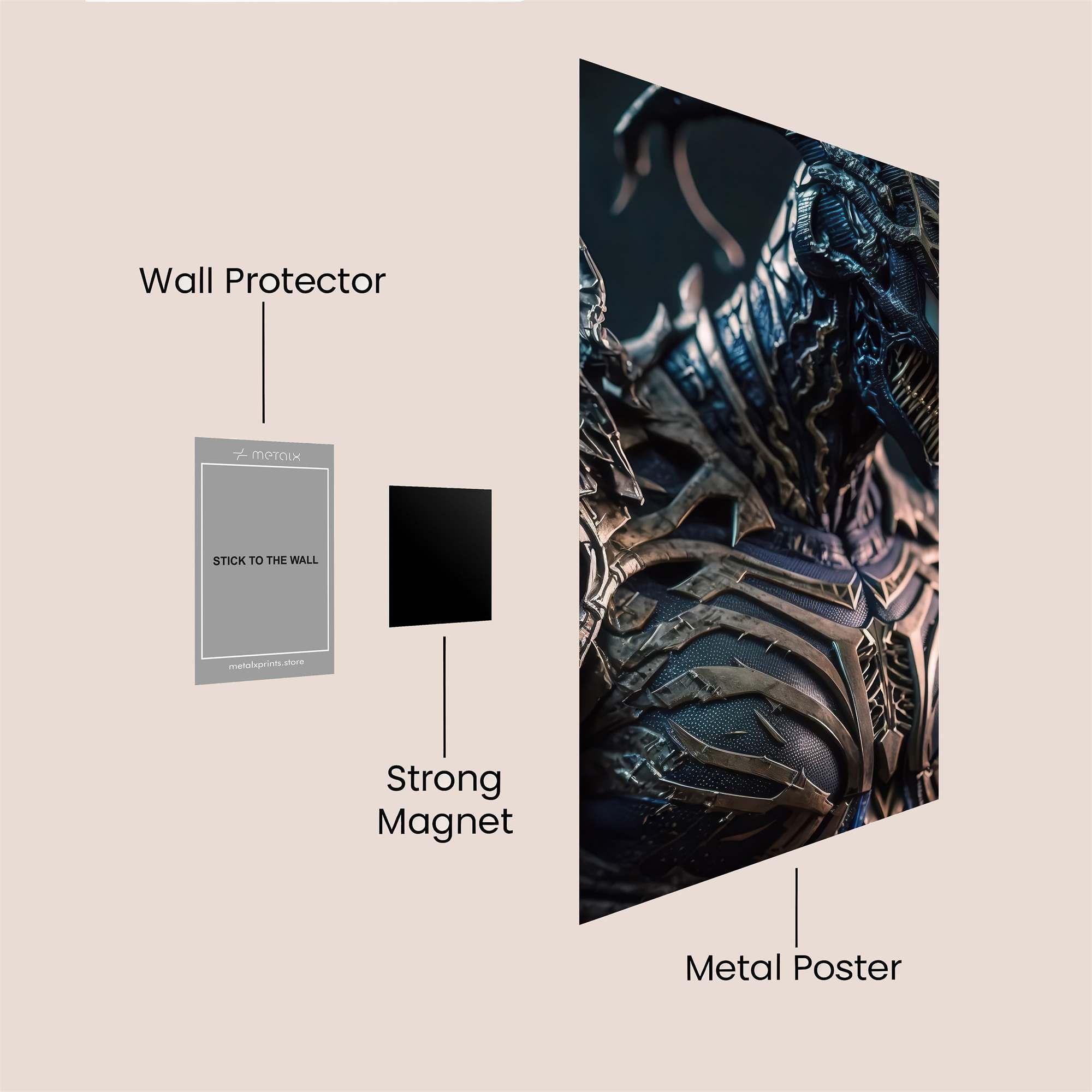Venom Menace Safe Wall Magnetic / M