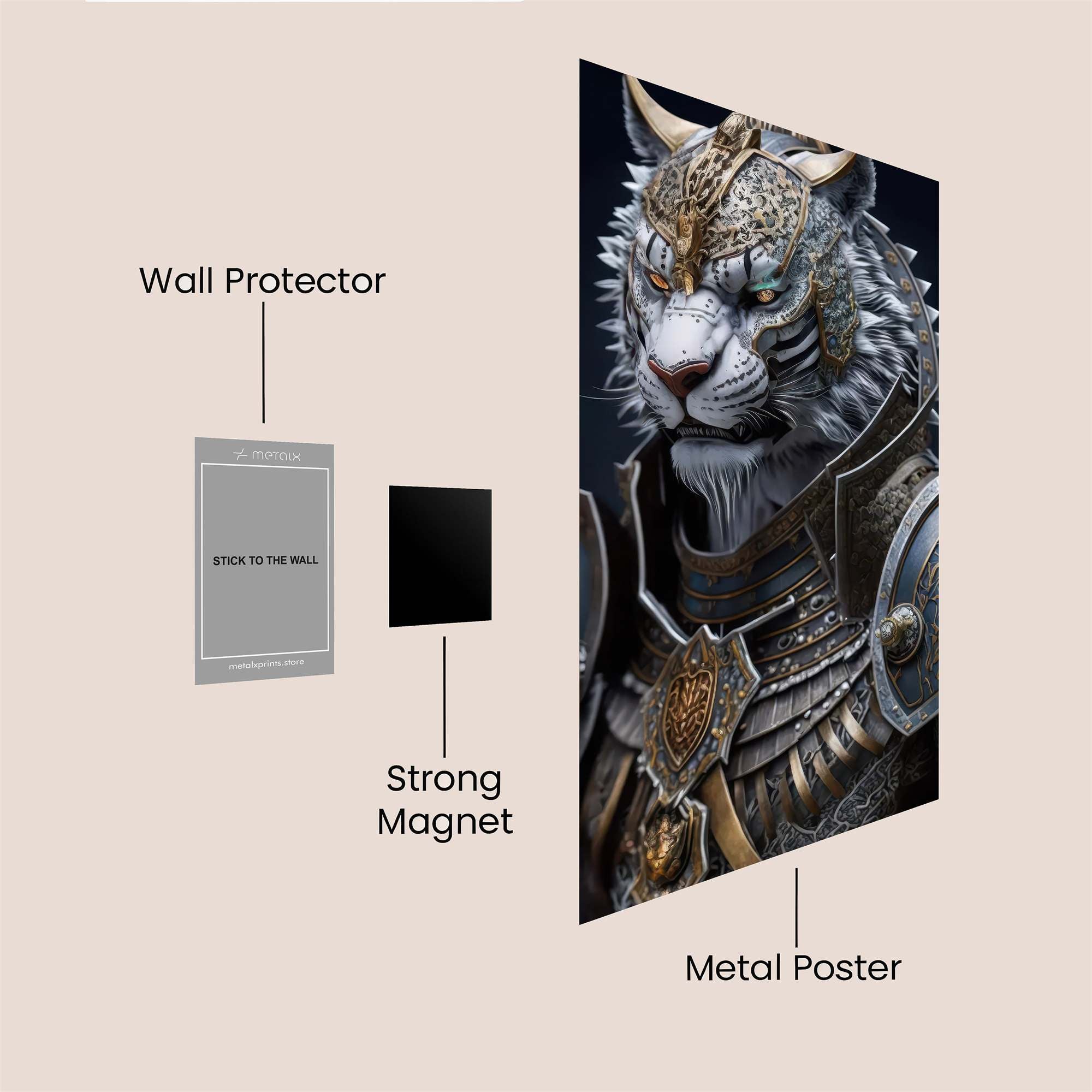 Tiger Majesty Safe Wall Magnetic / M