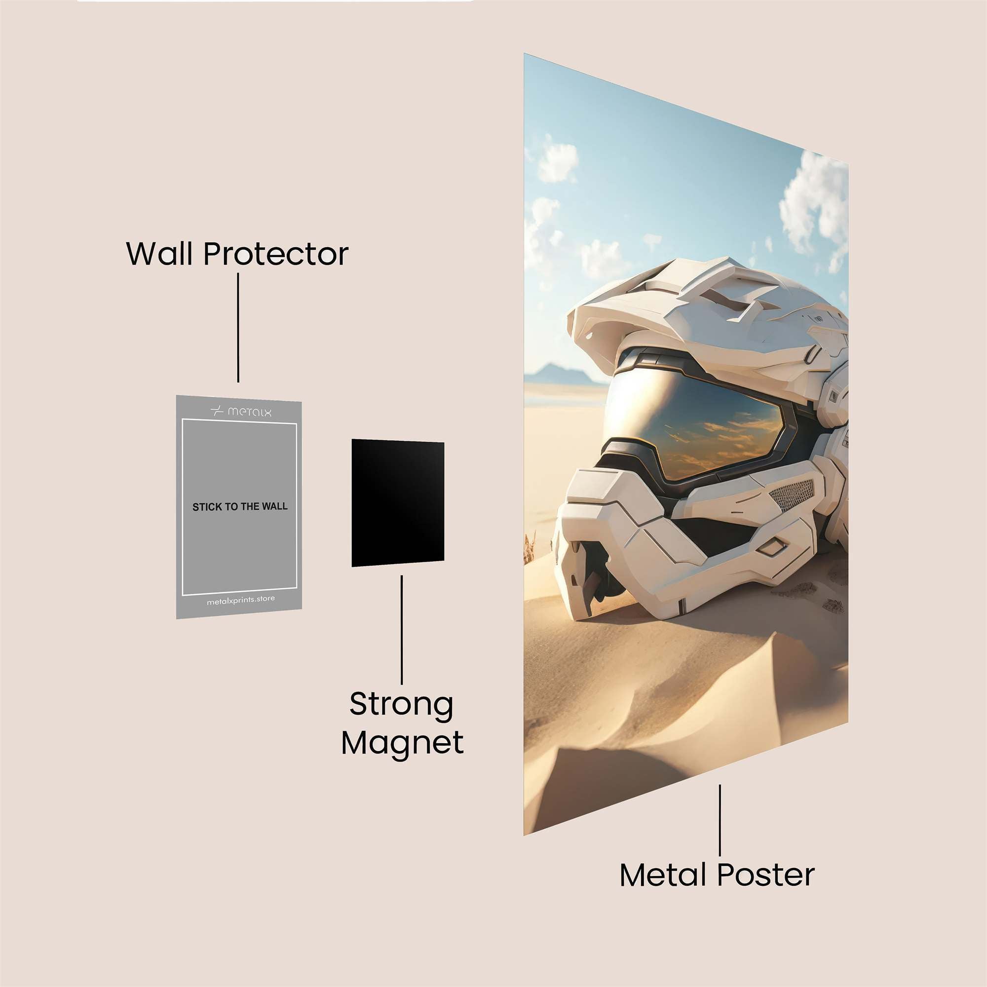 Helmet Serenity Safe Wall Magnetic / M
