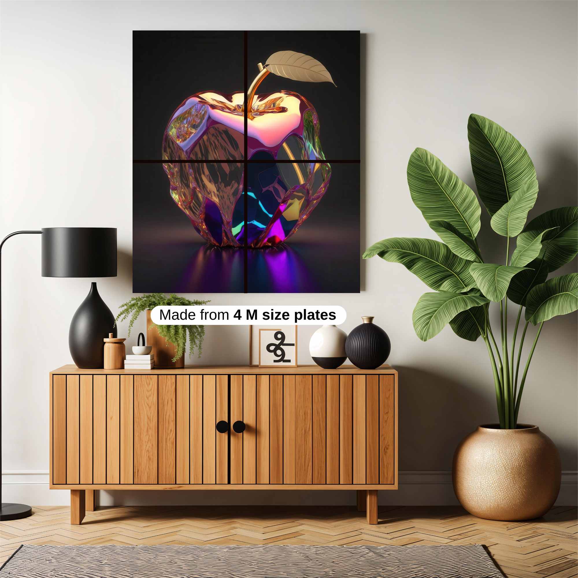 Crystal Apple Safe Wall Magnetic / M