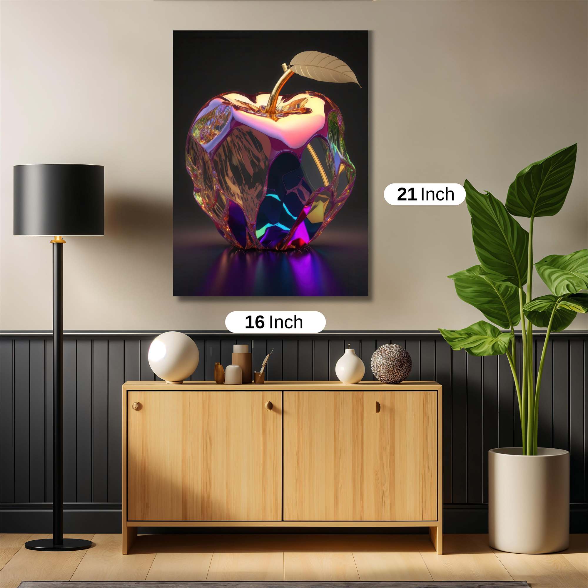 Crystal Apple Safe Wall Magnetic / M