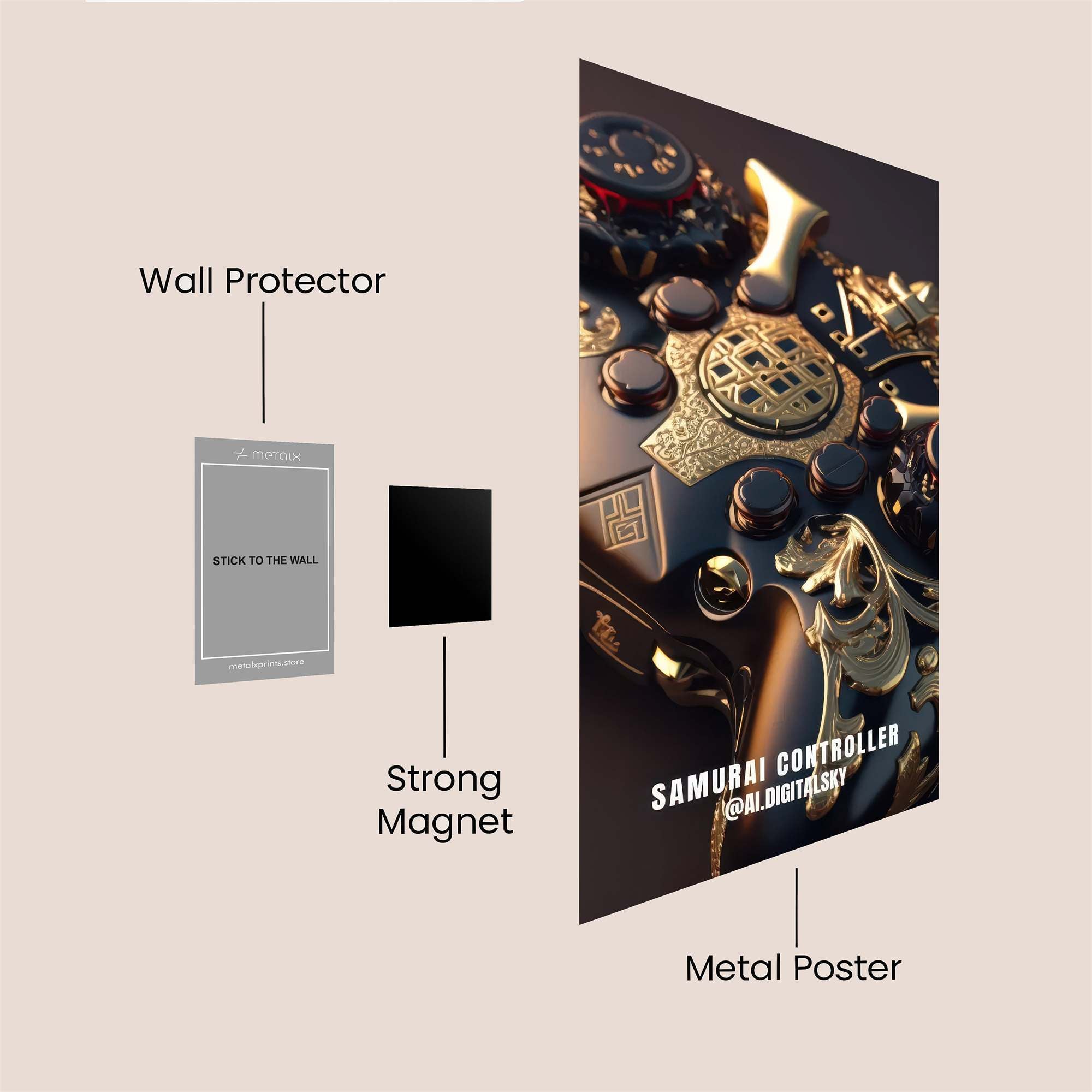 Samurai Elegance Safe Wall Magnetic / M