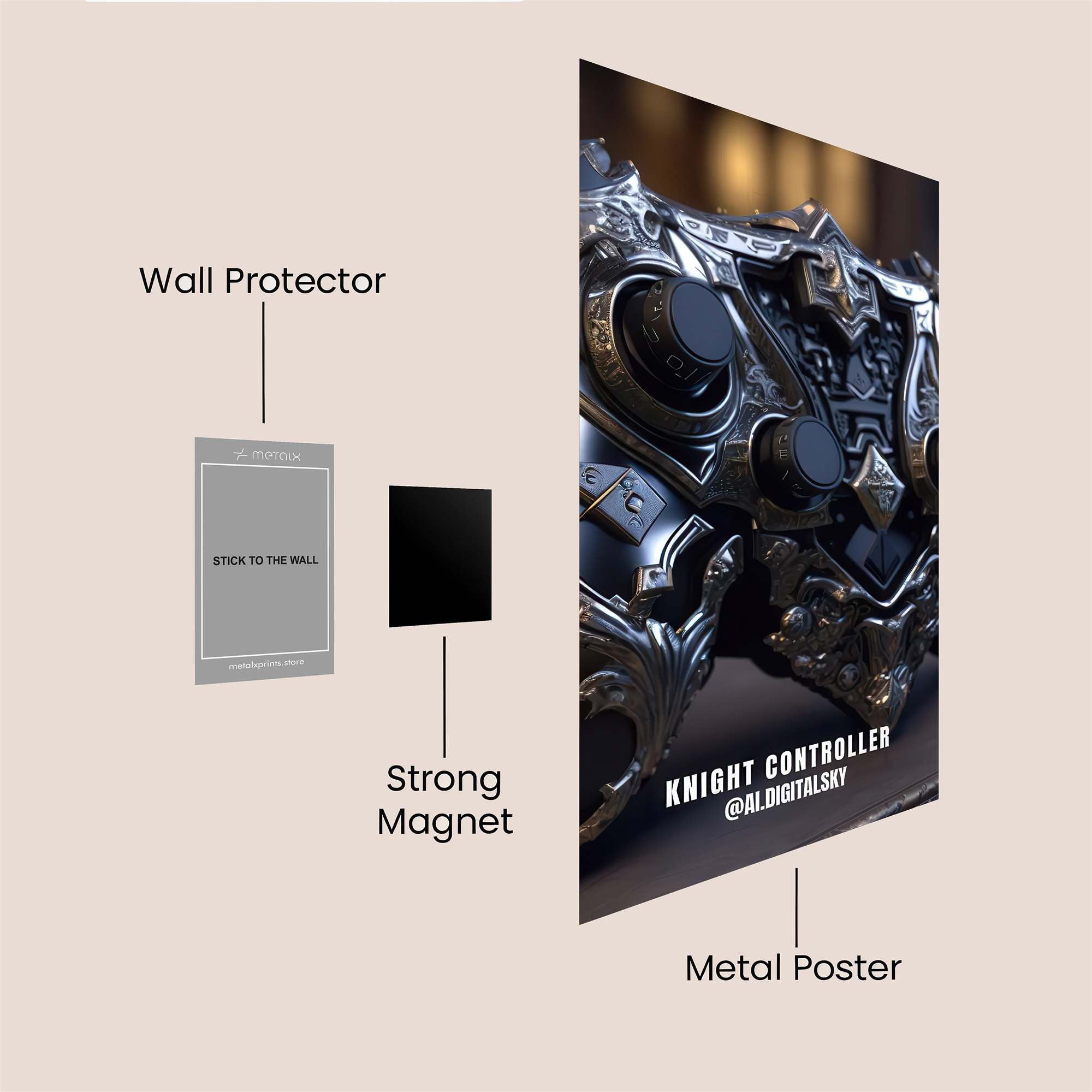 Knight Majestic Safe Wall Magnetic / M