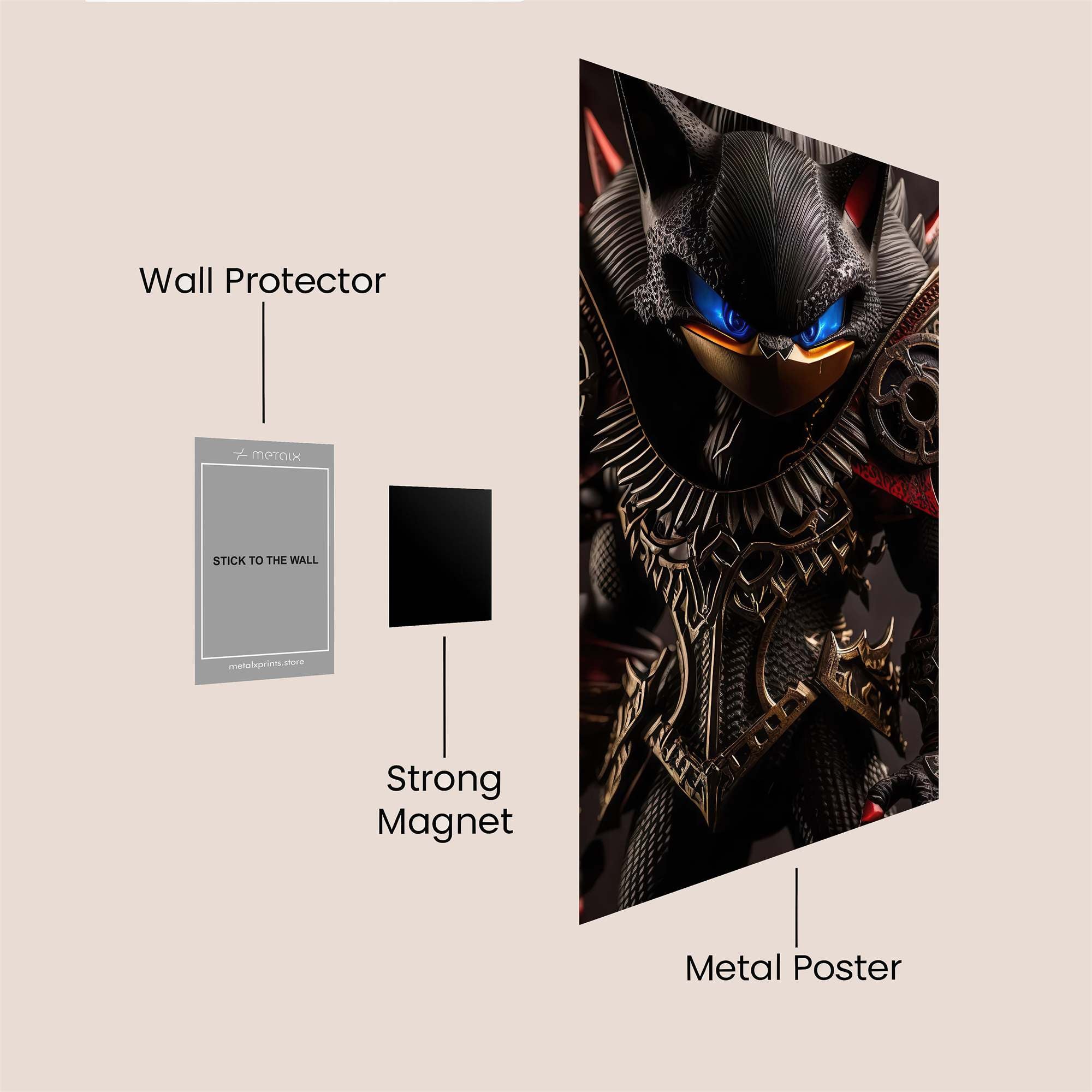 Shadow Menace Safe Wall Magnetic / M