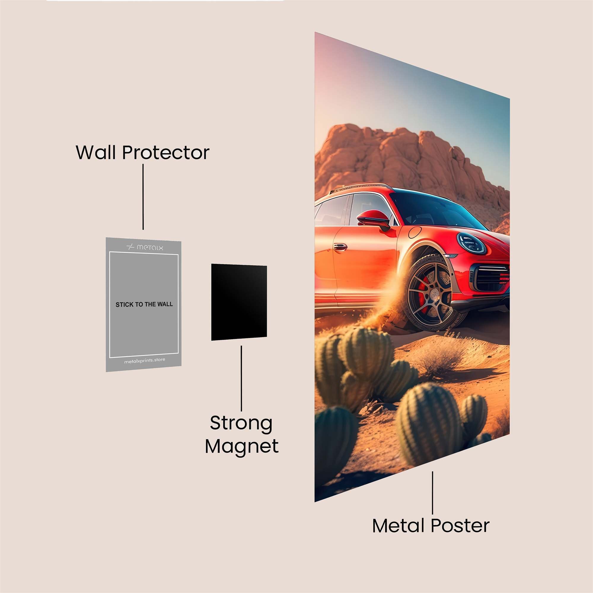 Porsche Adventurous Safe Wall Magnetic / M