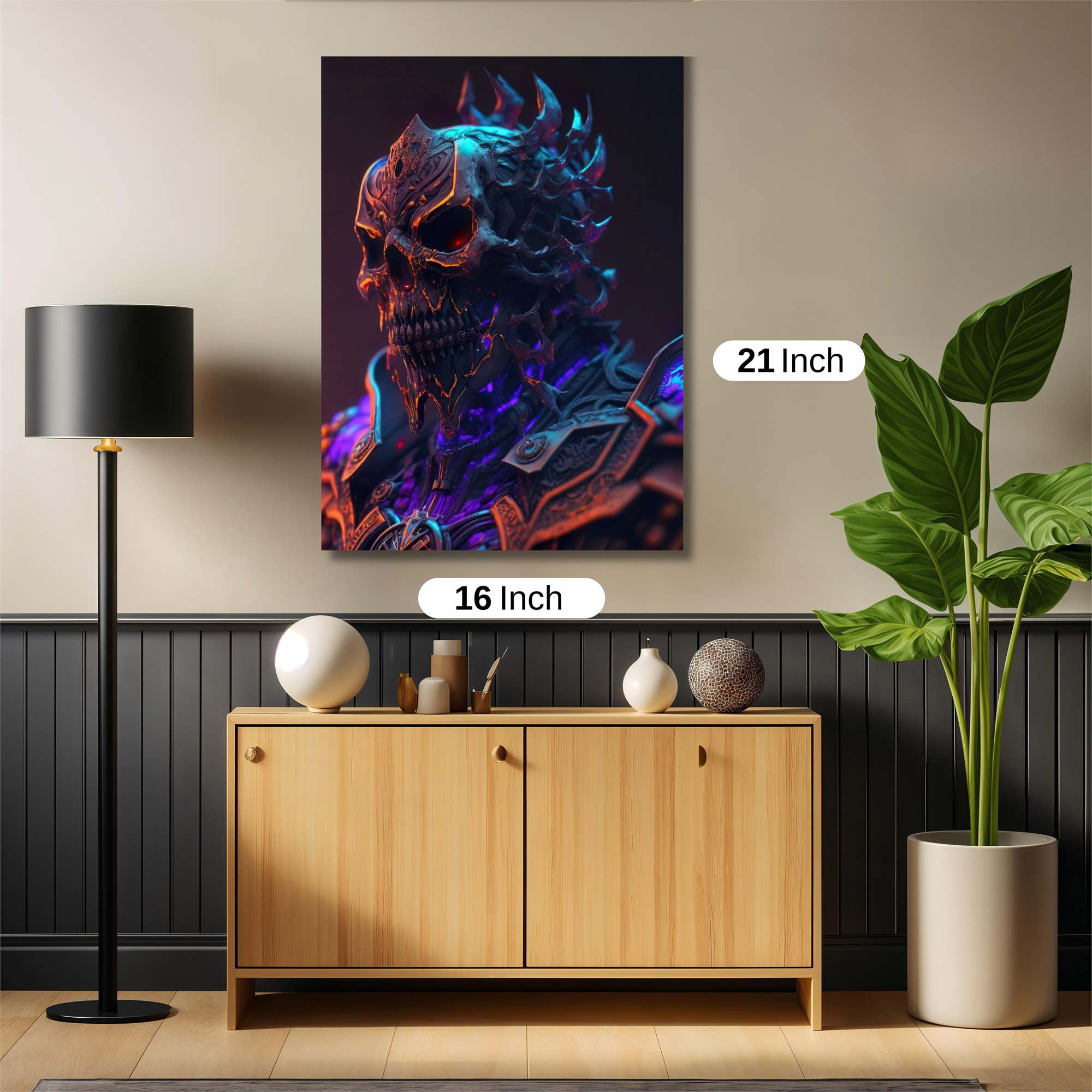 Skull Sovereign Safe Wall Magnetic / M