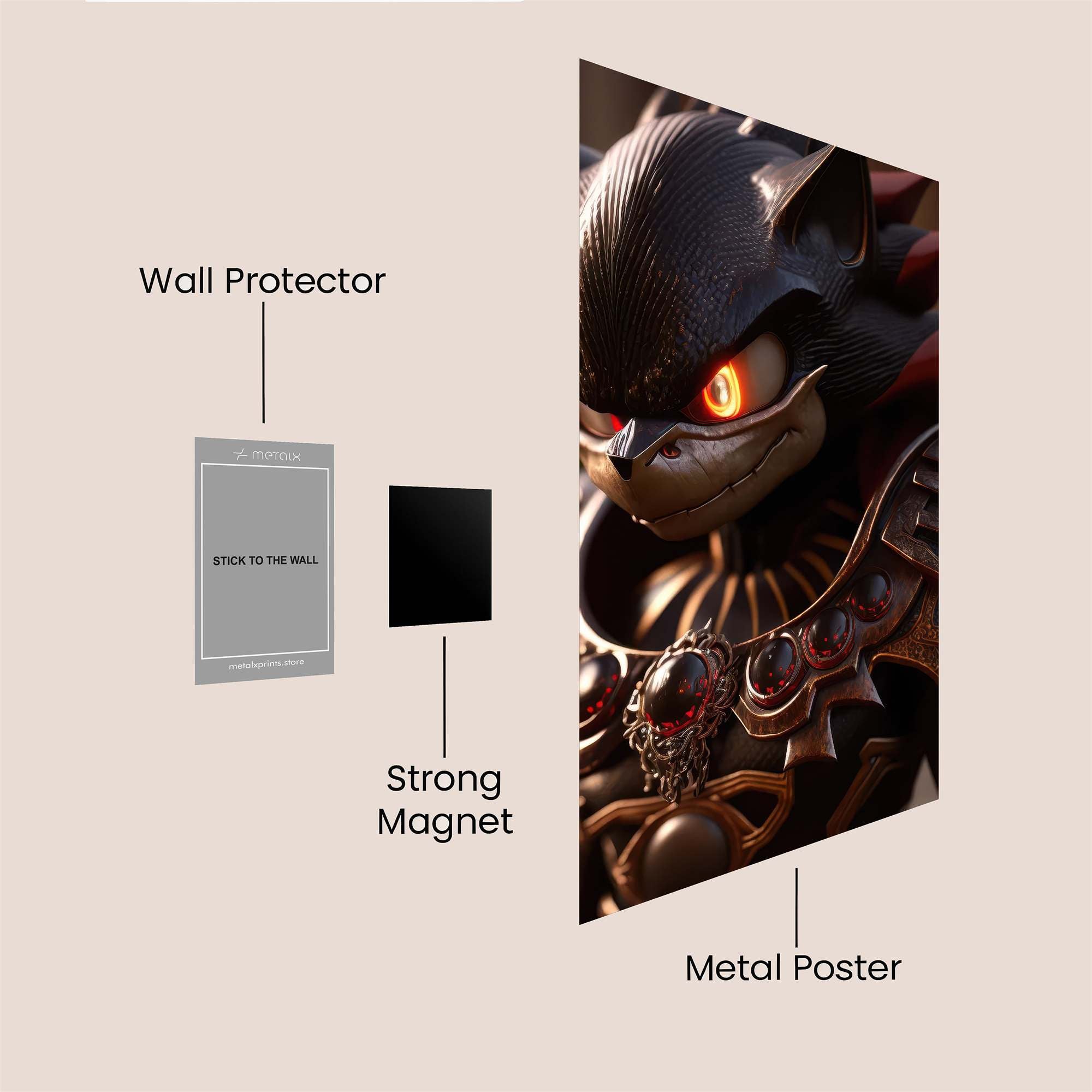 Shadow Menace Safe Wall Magnetic / M