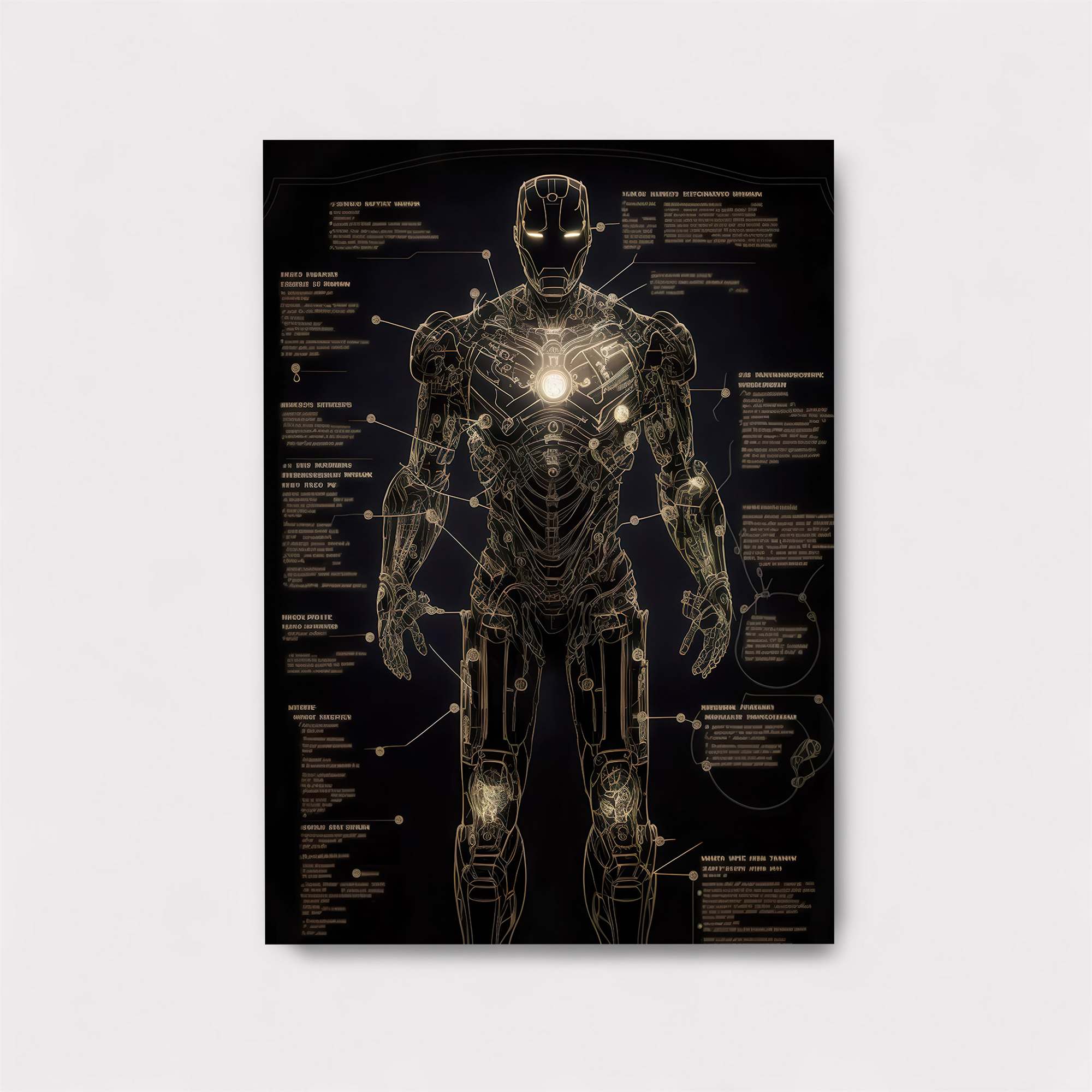 Ironman Blueprint Safe Wall Magnetic / M