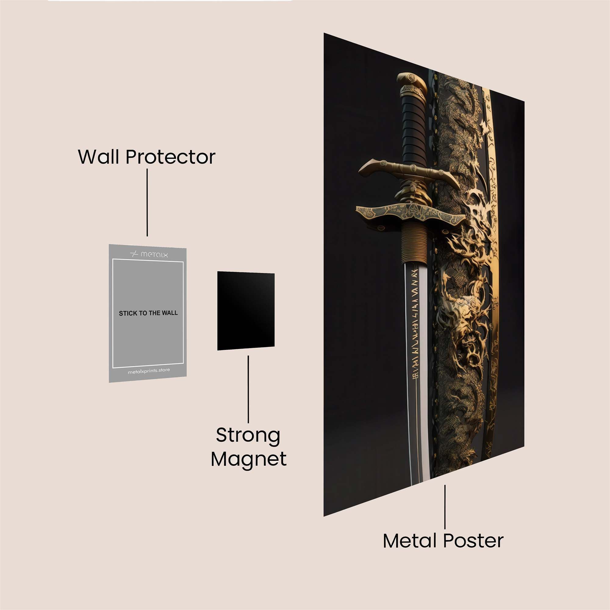 Sword Whisper Safe Wall Magnetic / M