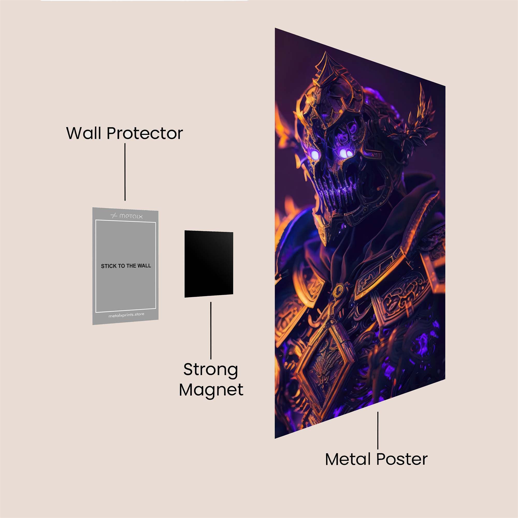 Necrolord Menacing Safe Wall Magnetic / M