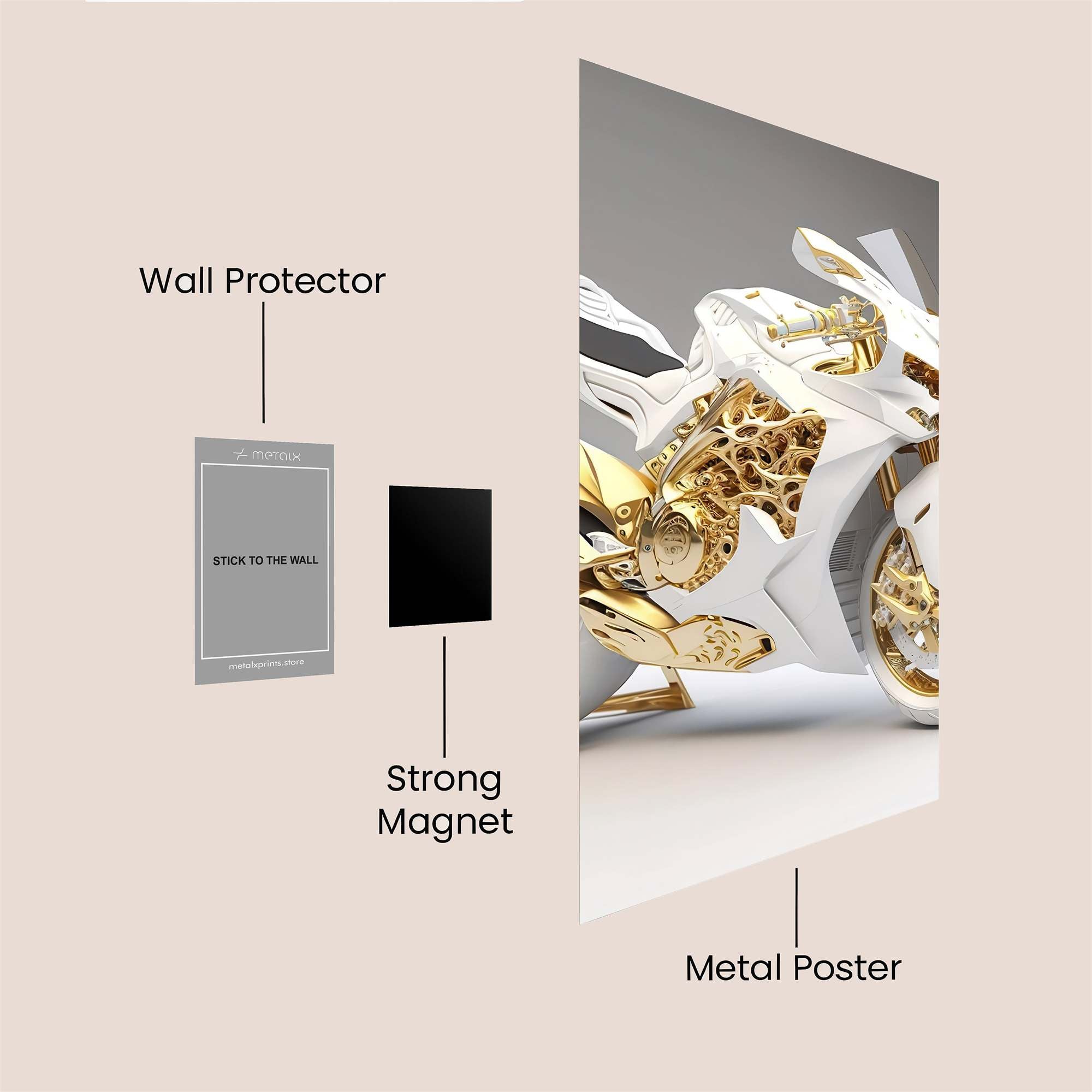 Golden Dream Safe Wall Magnetic / M