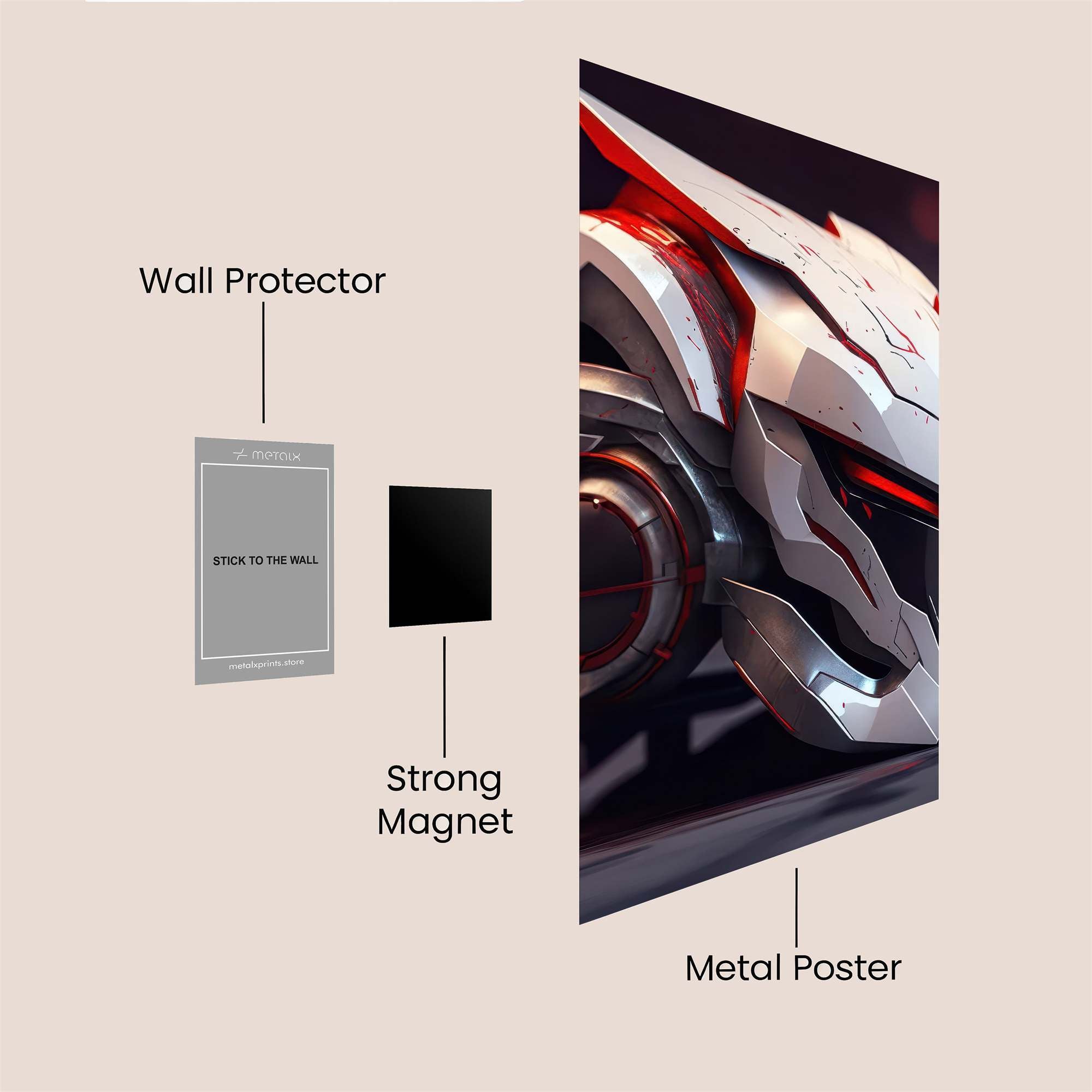 Samurai Fury Safe Wall Magnetic / M