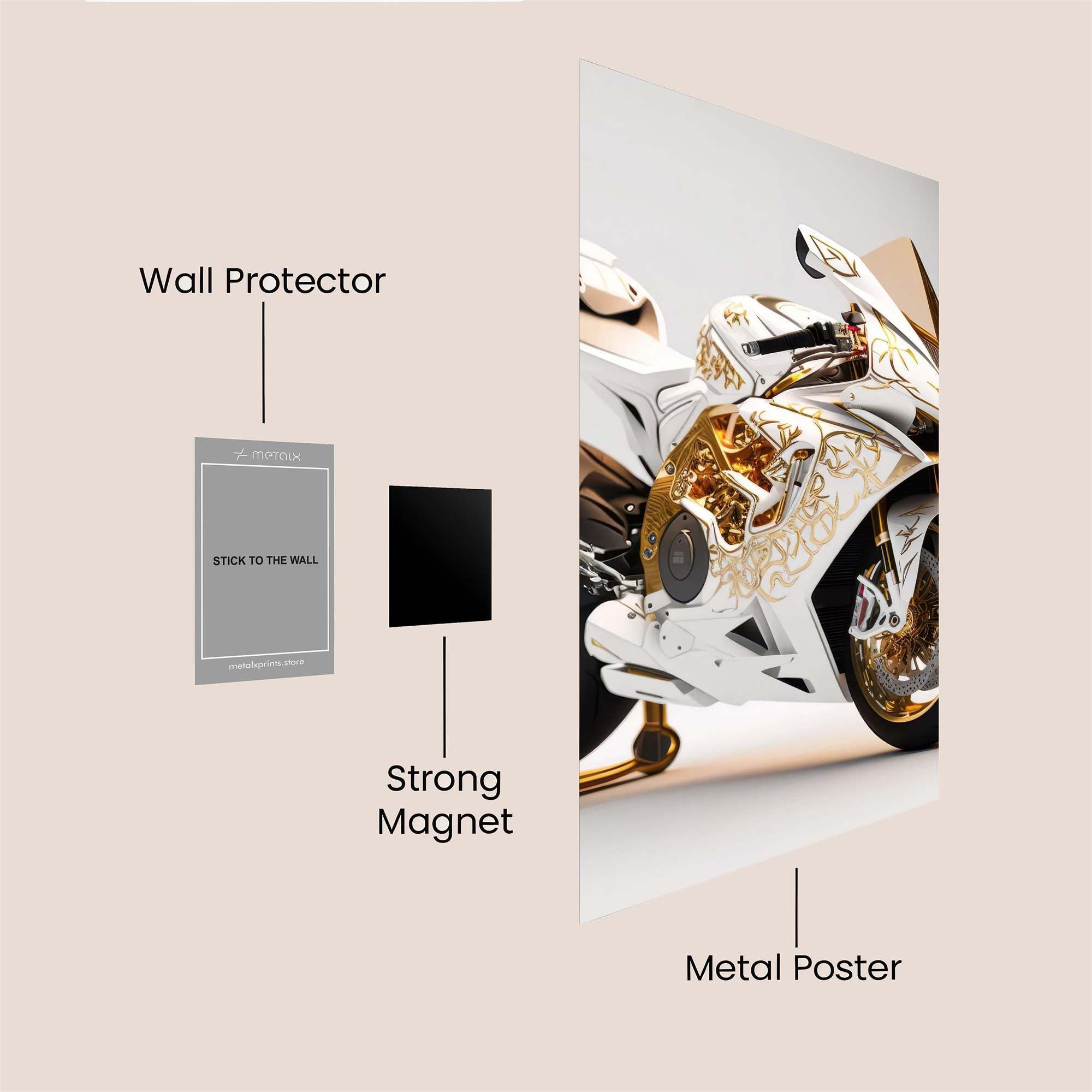 Golden Majesty Safe Wall Magnetic / M