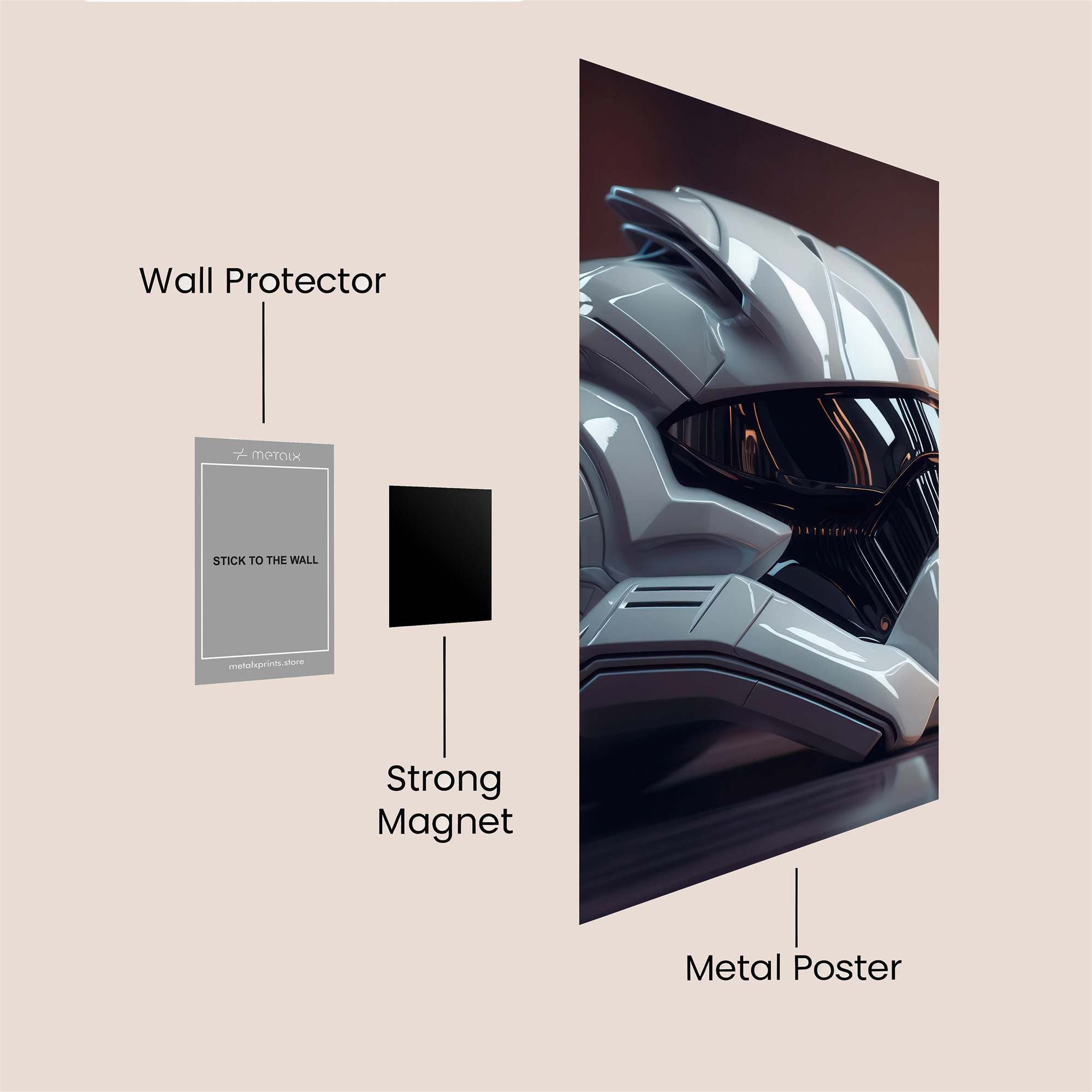 Trooper Gleam Safe Wall Magnetic / M