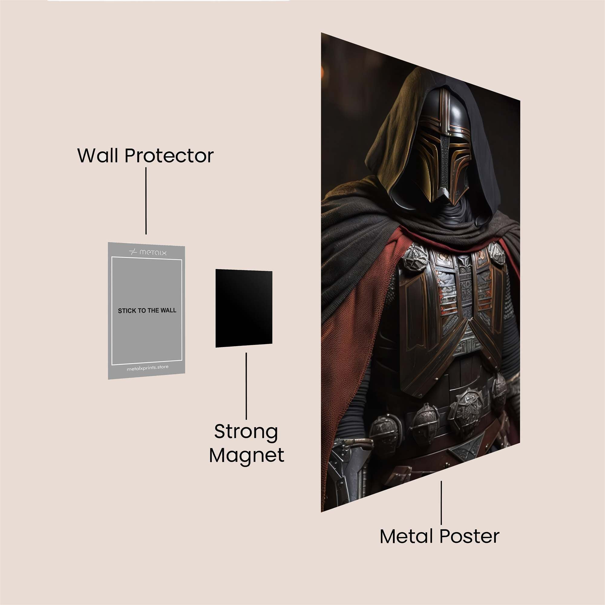 Mandalorian Menace Safe Wall Magnetic / M