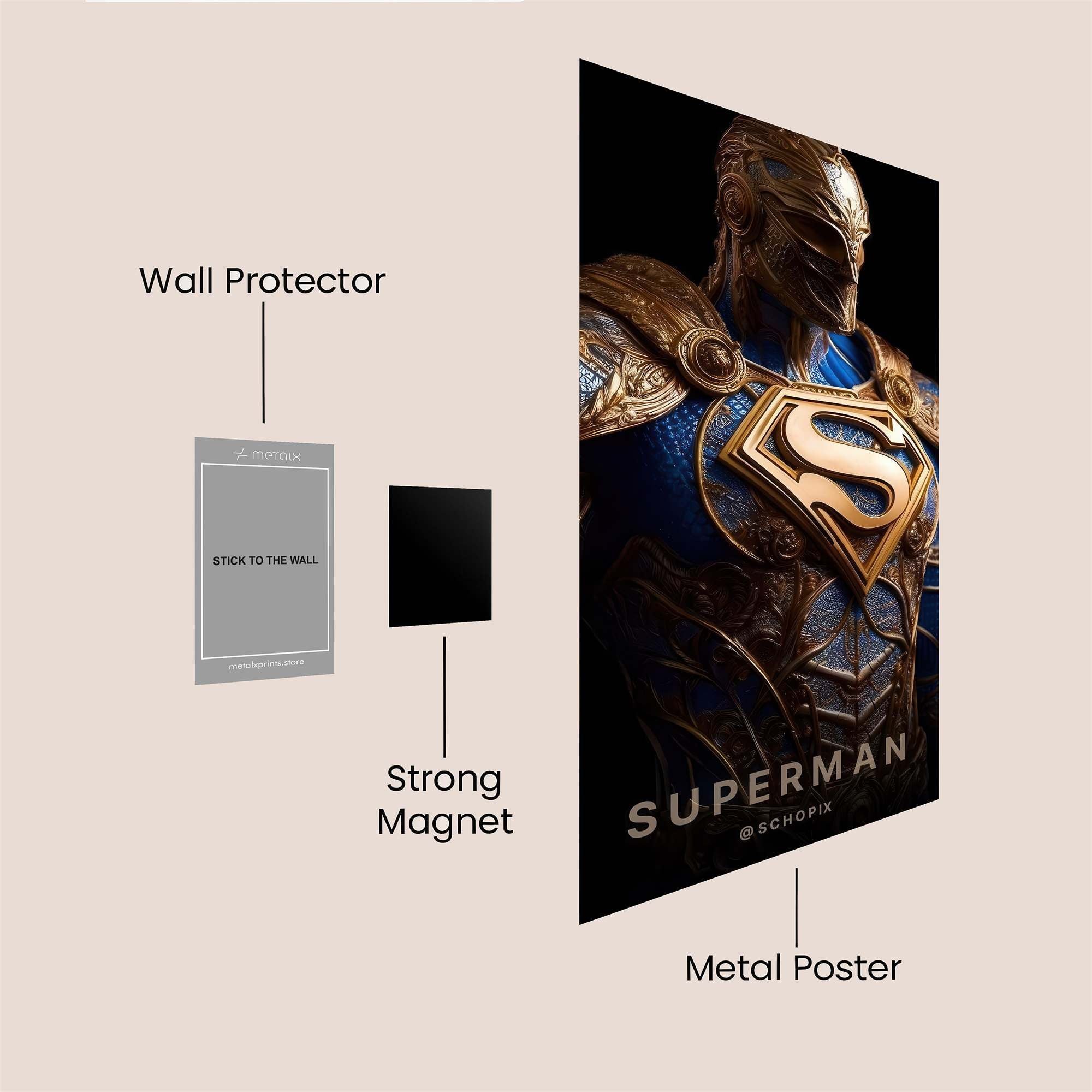 Neon Pursuit Safe Wall Magnetic / M