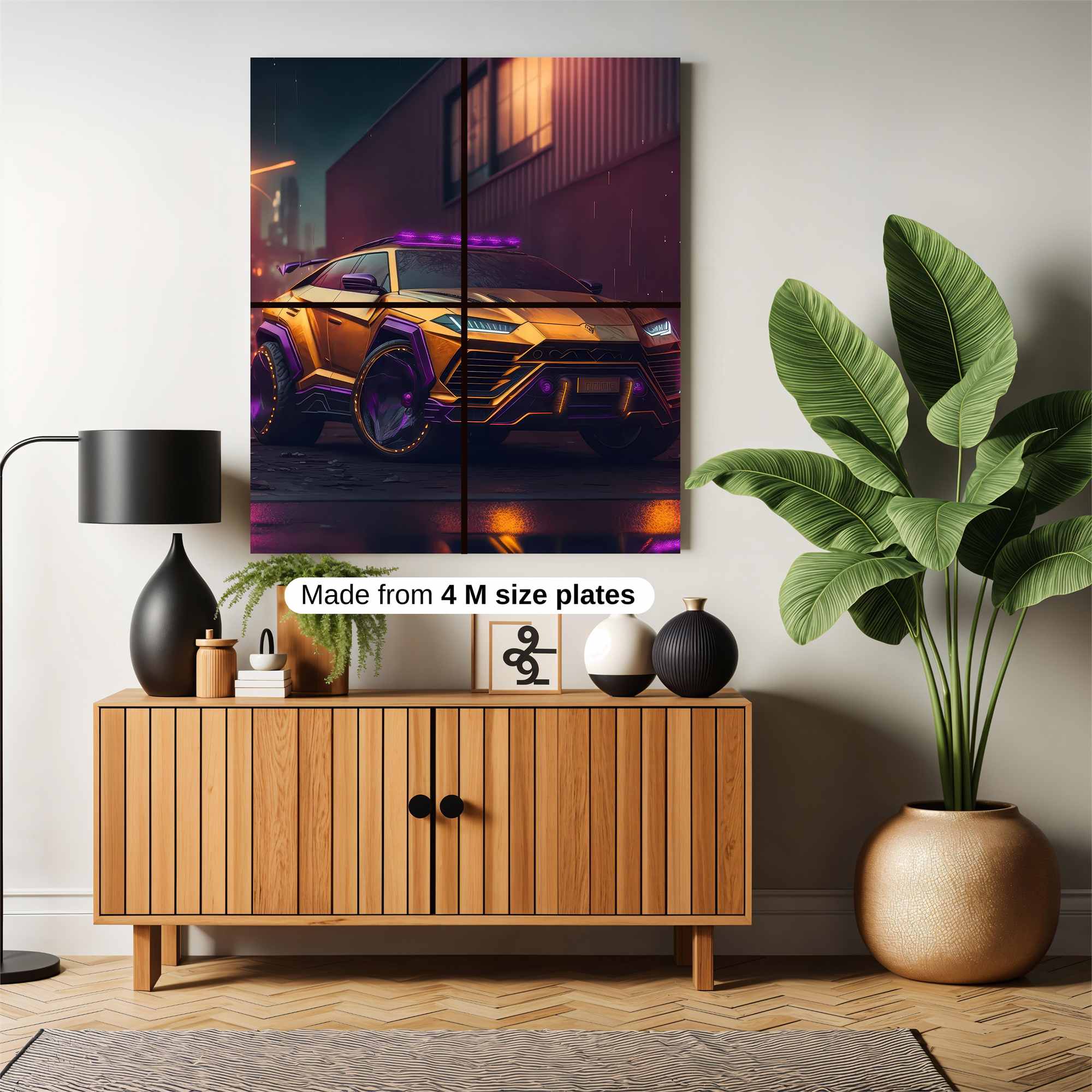 Lamborghini Neon Safe Wall Magnetic / M