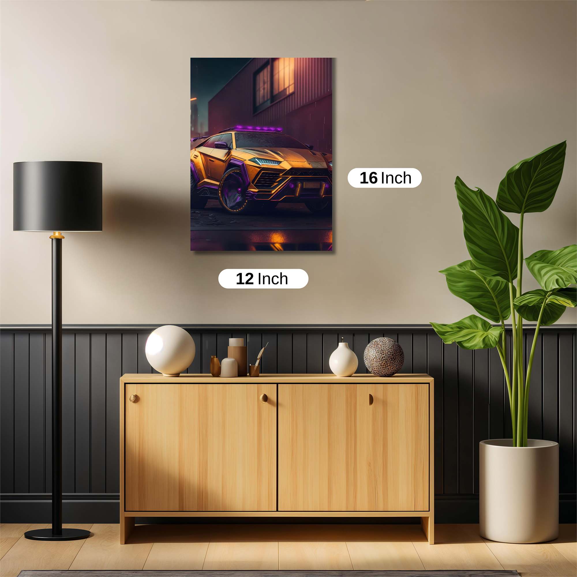 Lamborghini Neon Safe Wall Magnetic / M
