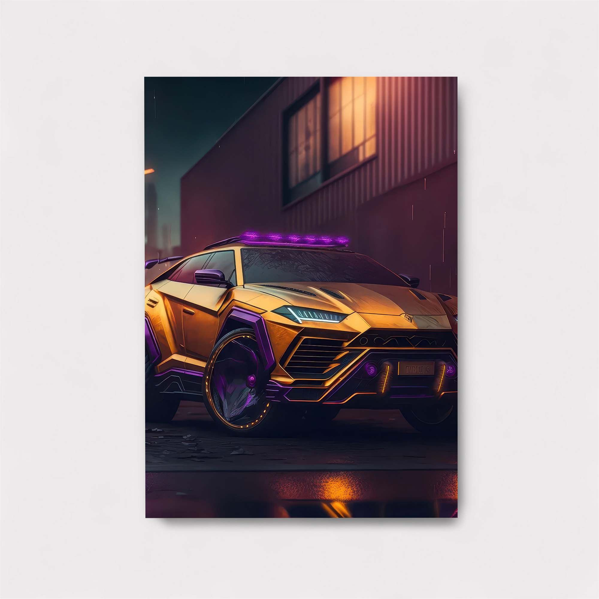 Lamborghini Neon Safe Wall Magnetic / M