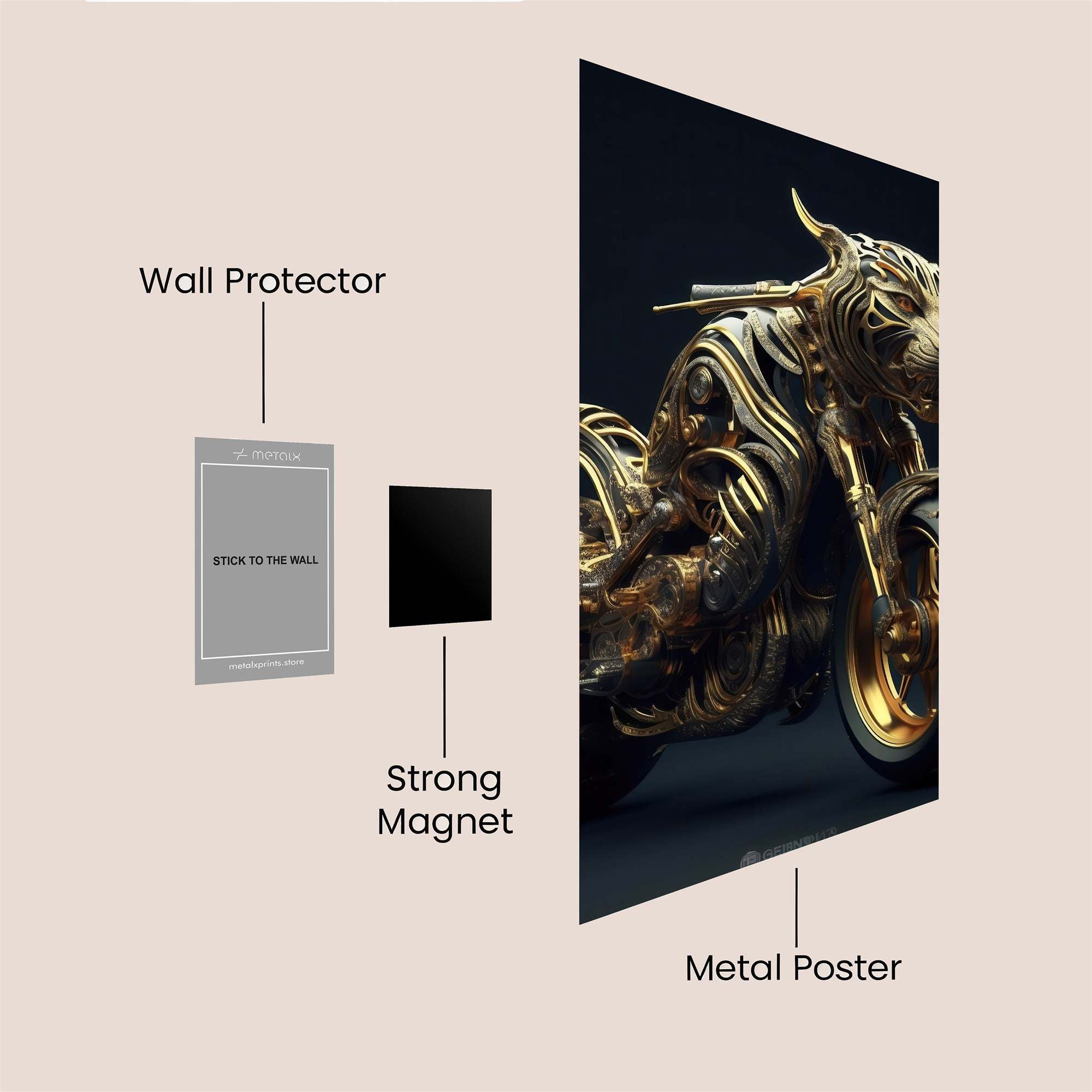 Tiger Majesty Safe Wall Magnetic / M