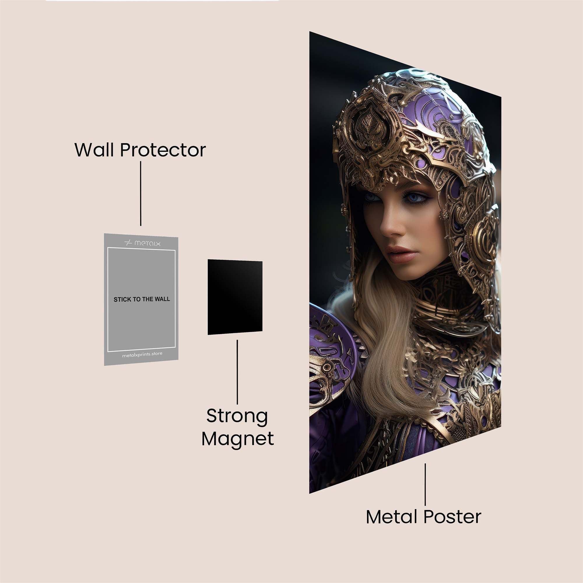Knightly Elegance Safe Wall Magnetic / M