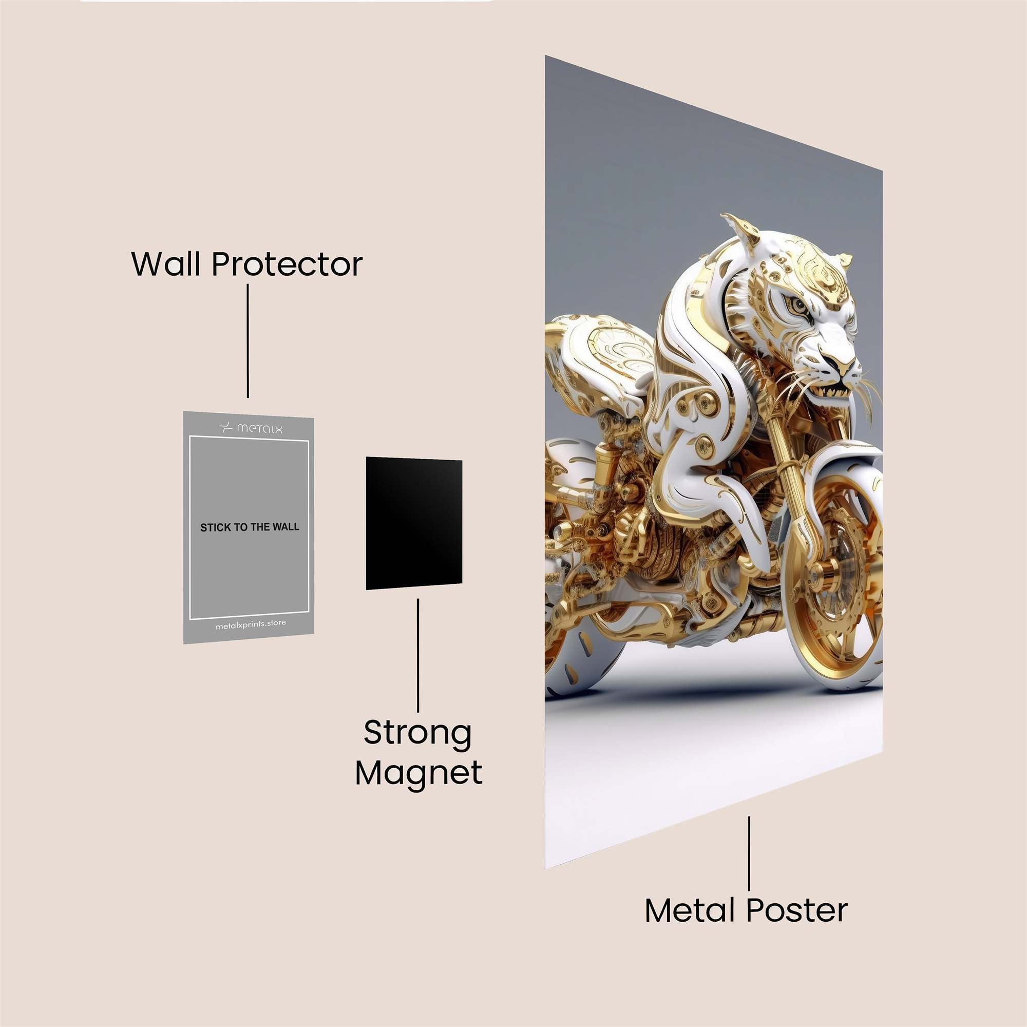Tiger Majesty Safe Wall Magnetic / M