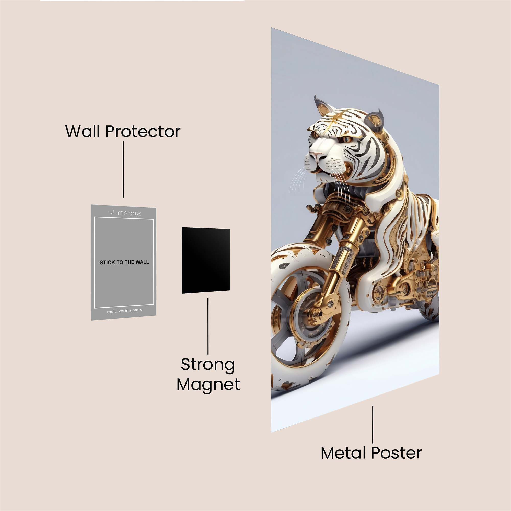 Tiger Majesty Safe Wall Magnetic / M