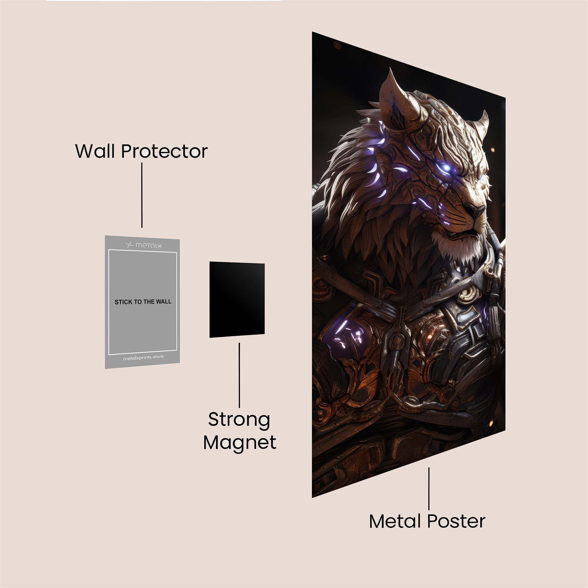 Lion Sentinel Safe Wall Magnetic / M